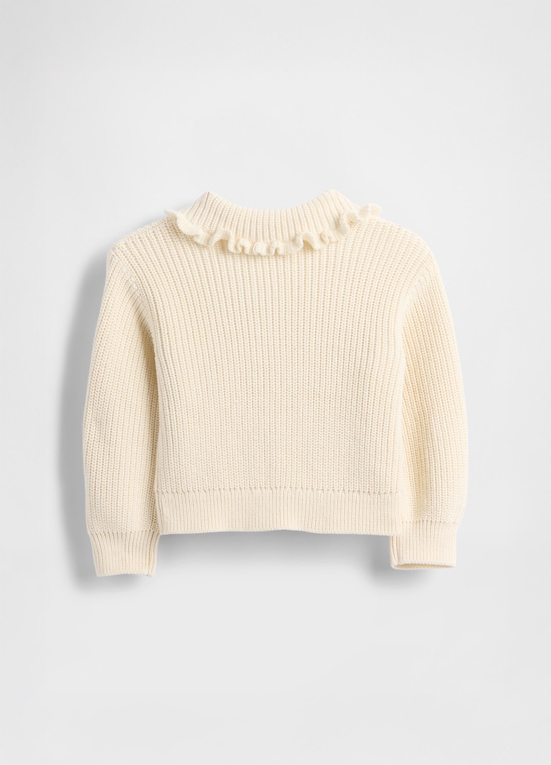 Cardigan bianco in cotone_1