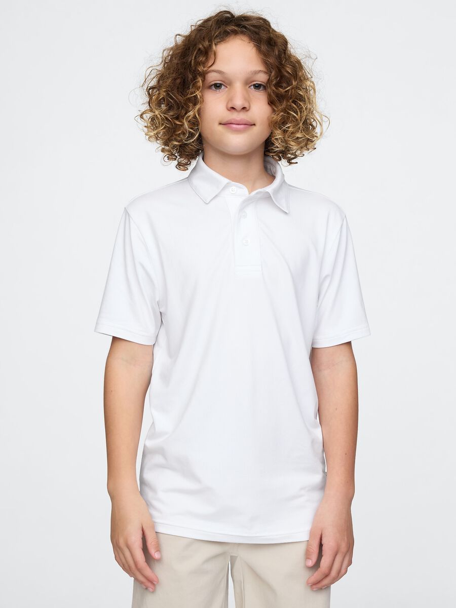 Short Sleeve Stretch Fabric Polo by GAP Kids Boy_0