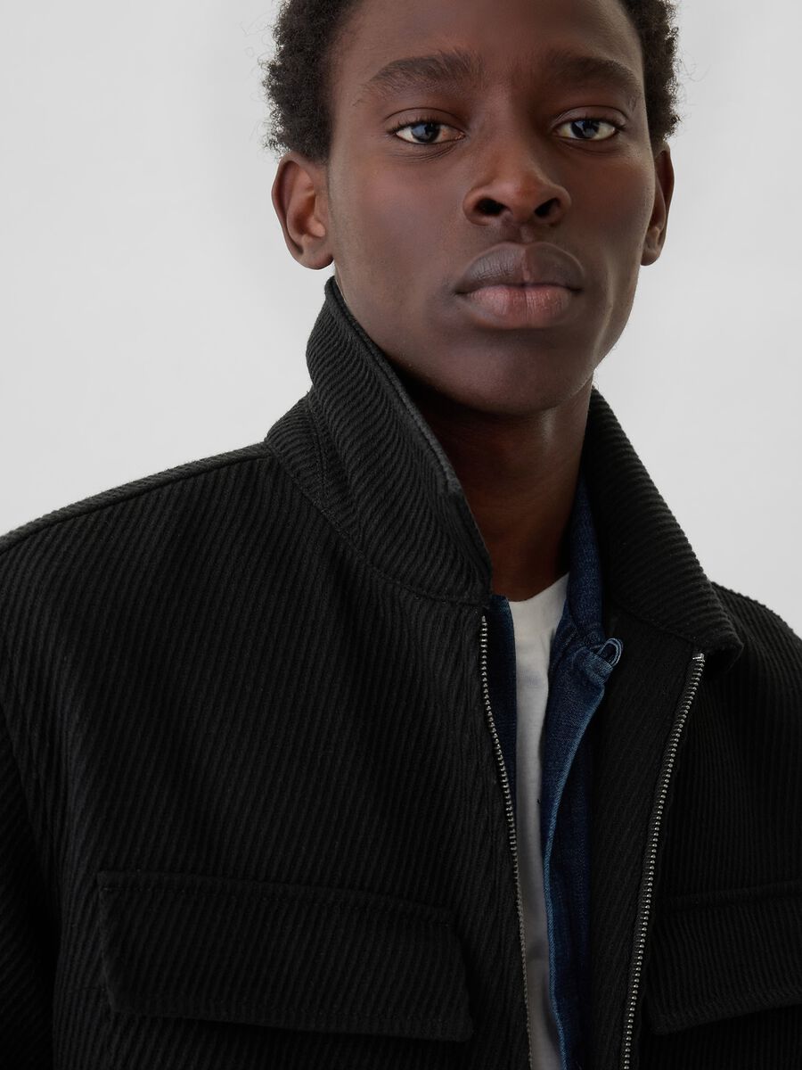 Jacket in wool twill Man_2