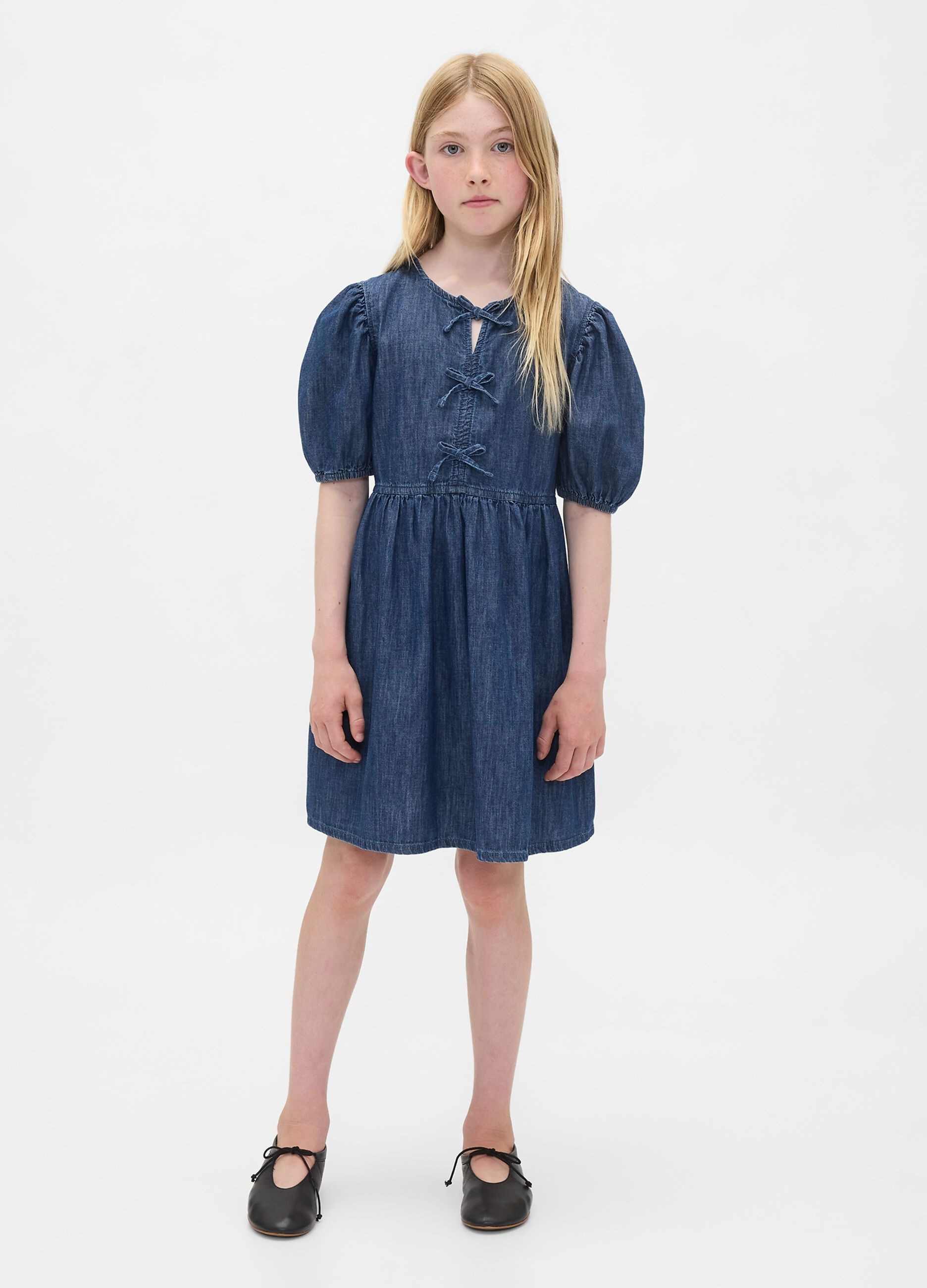 Abito in denim per bambina
