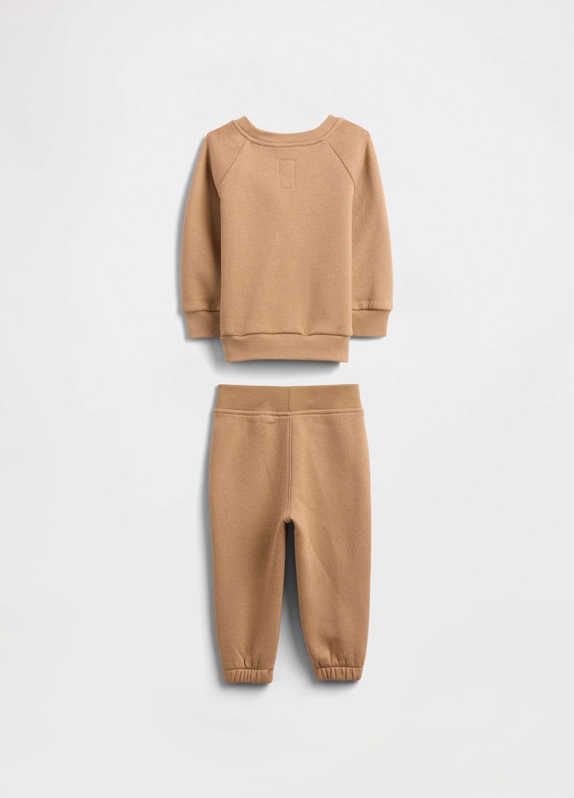 Brown cotton blend set_1