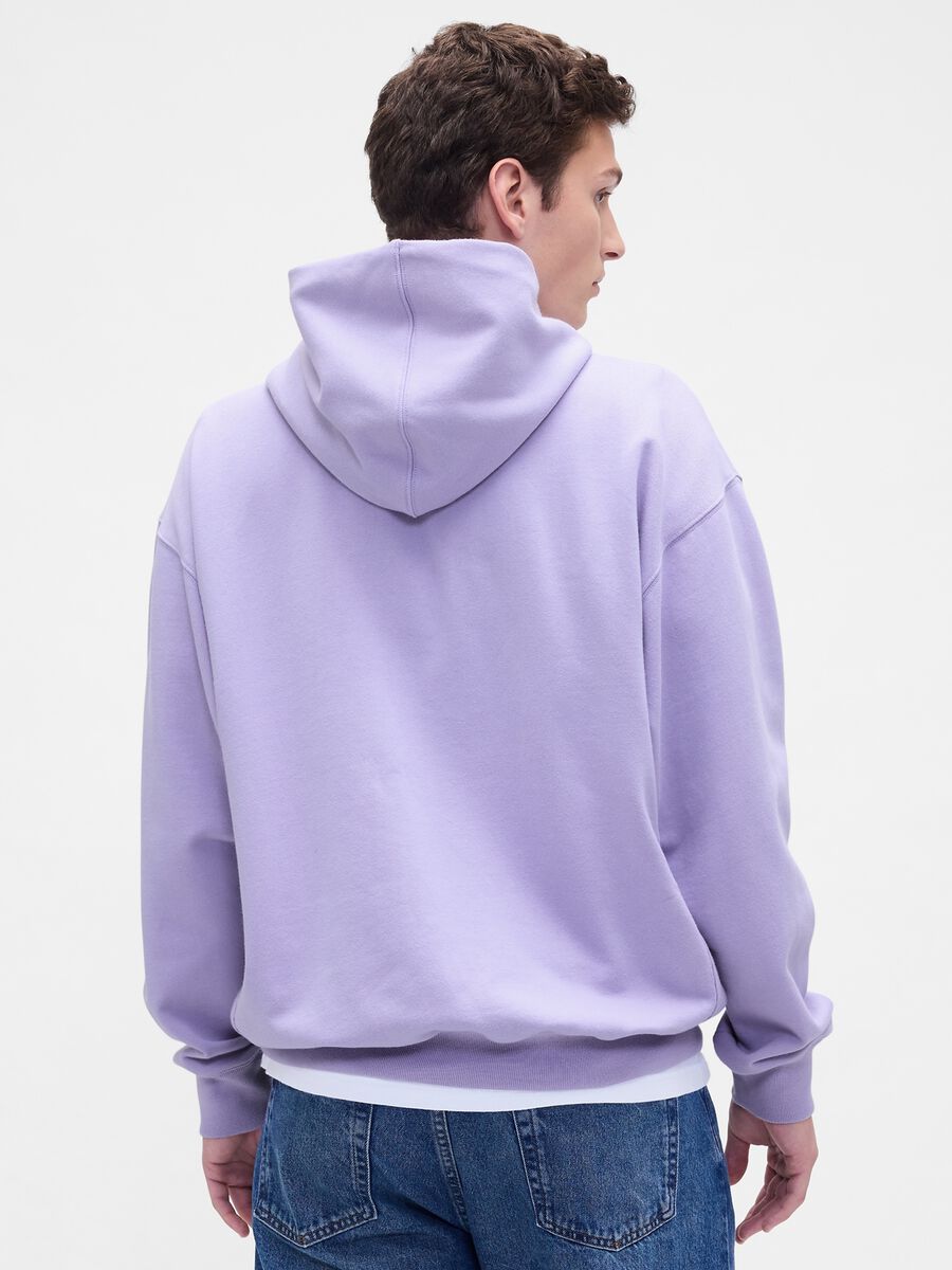 Purple Hooded Sweatshirt GAP Man_2