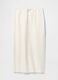 Long white skirt in linen and viscose_3