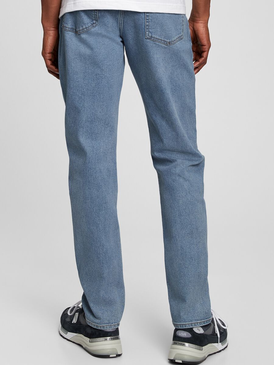 Slim-fit jeans with discolouring Man_1