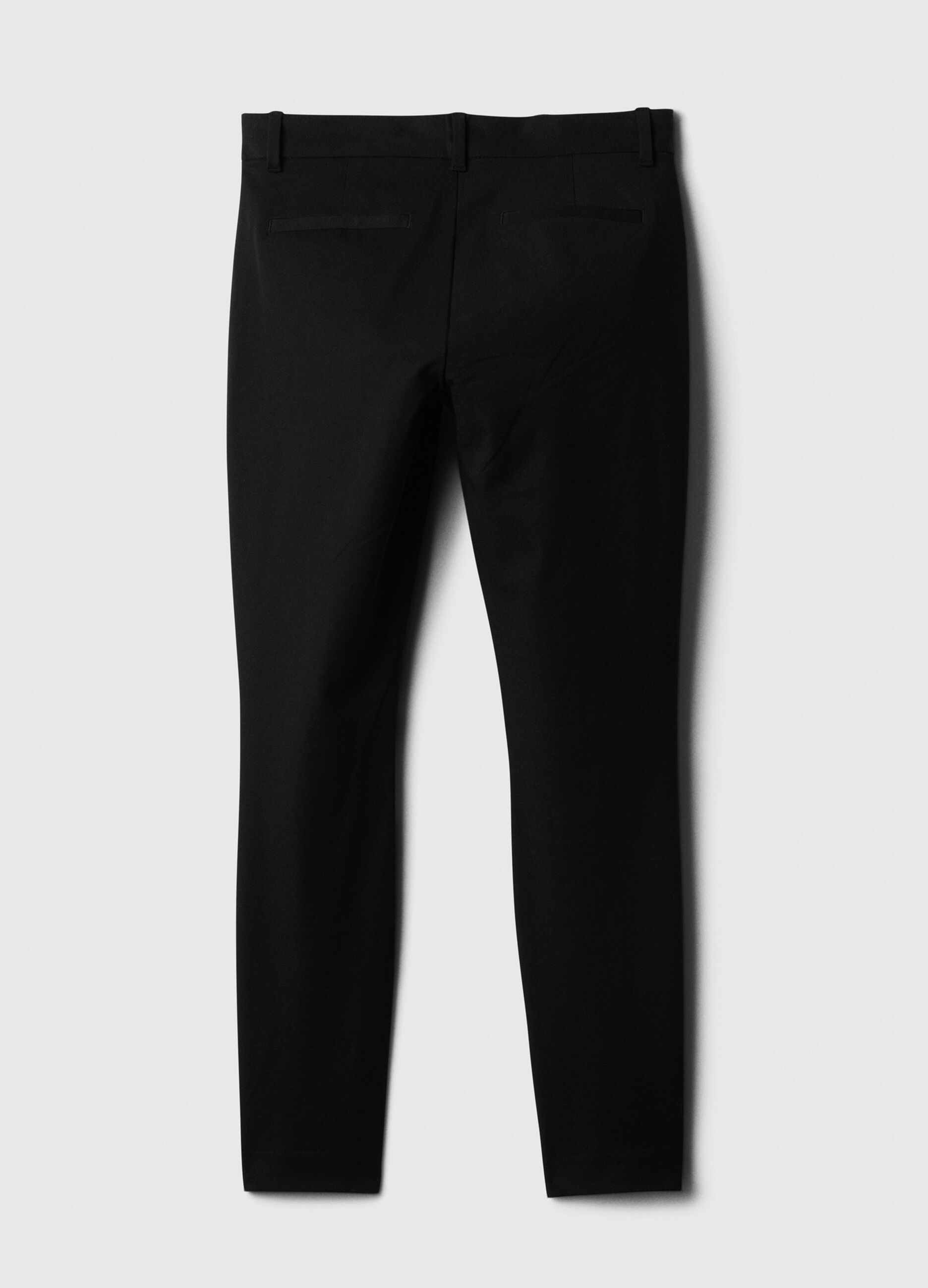 Pantalone a sigaretta in cotone stretch_7
