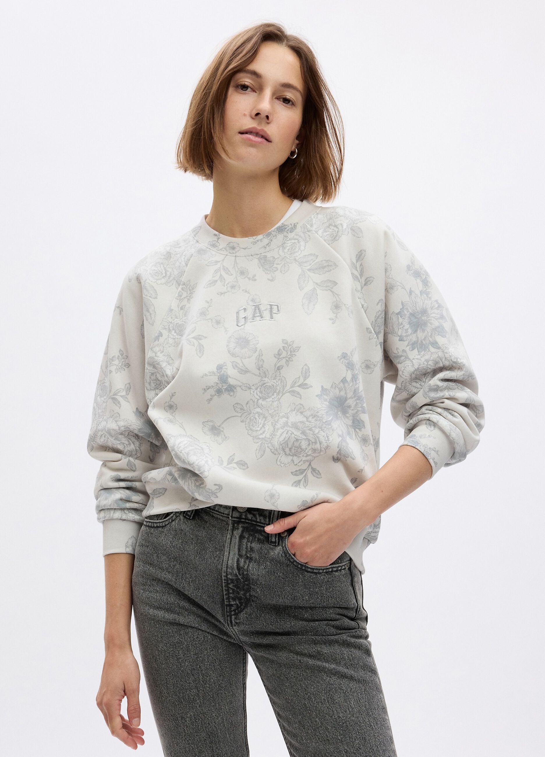 LoveShackFancy sweatshirt with raglan sleeves