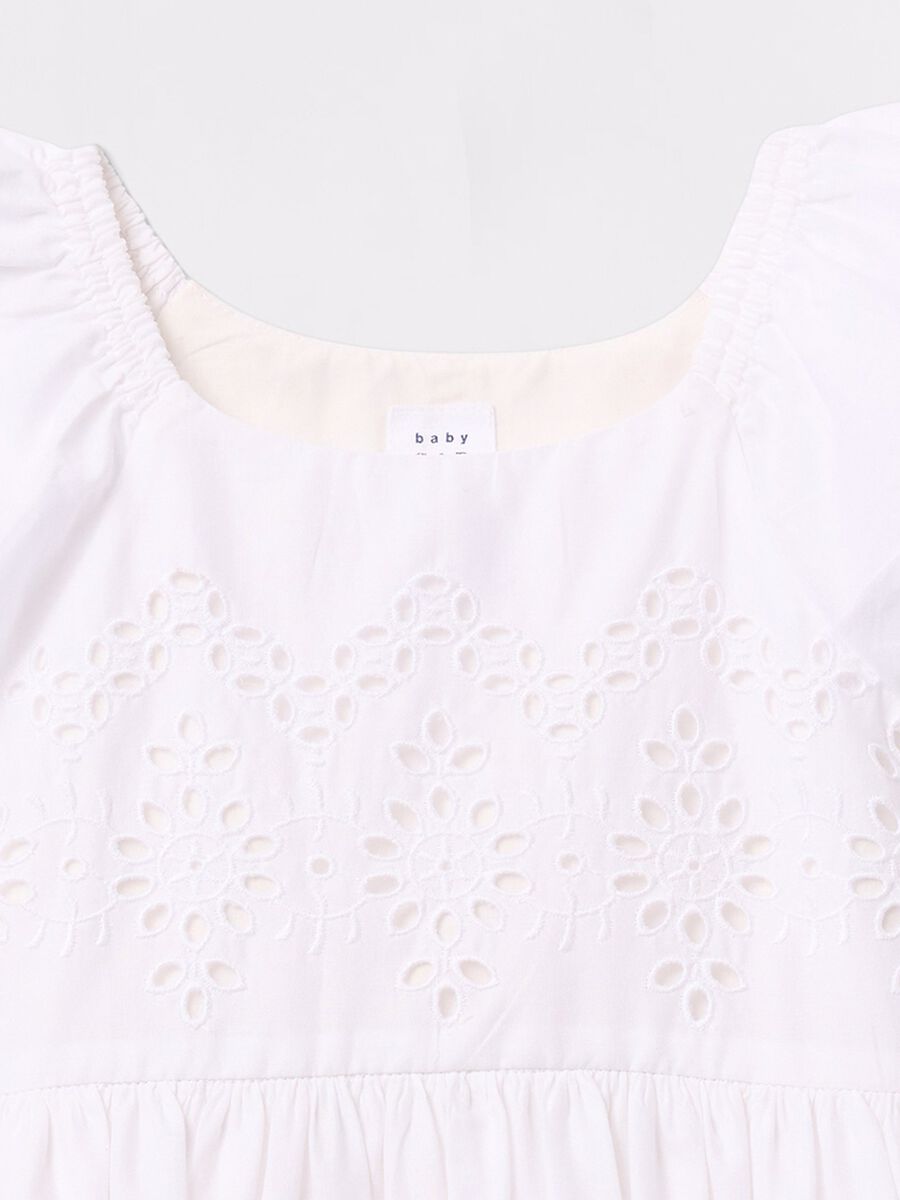 Vestito bianco in cotone per bambina GAP Kids Bimba_3