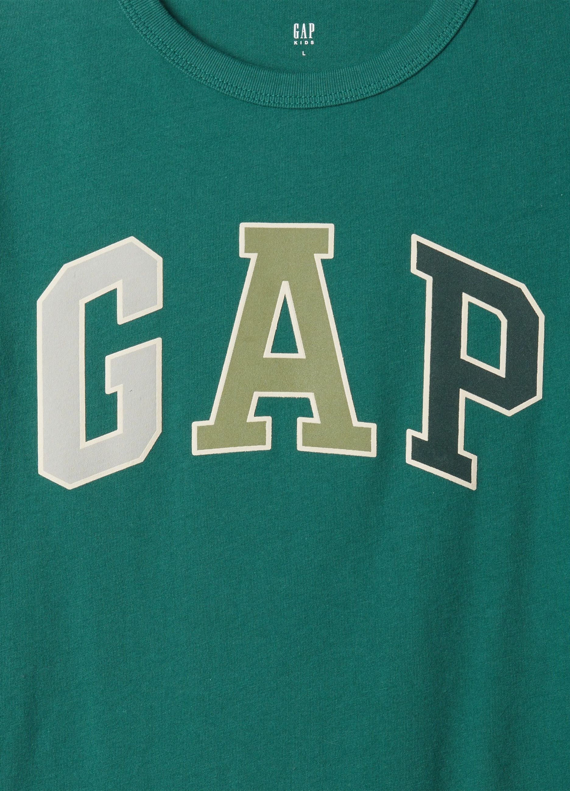 Long-sleeved T-shirt with logo print