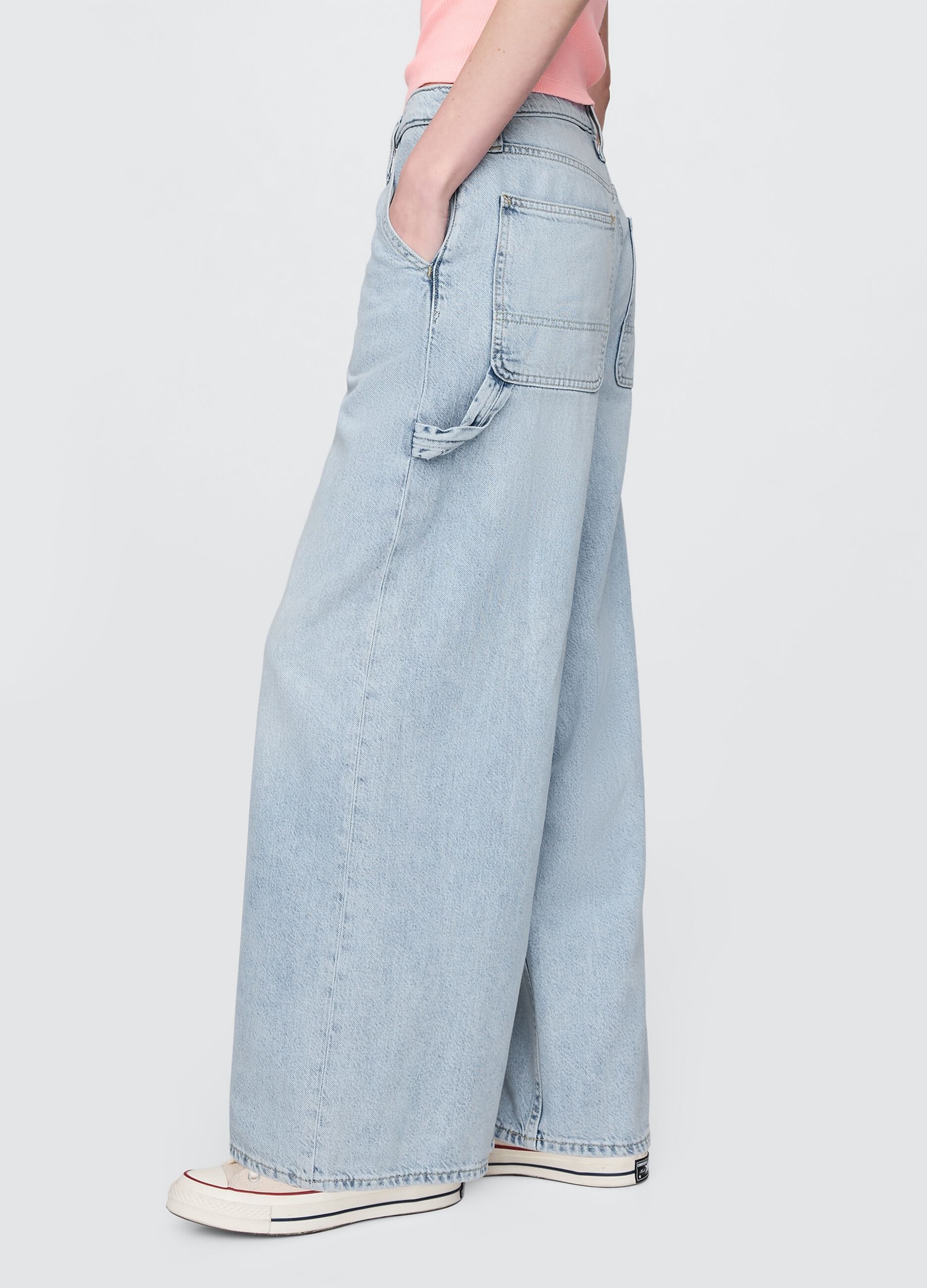 Jeans a gamba larga in misto cotone e Lyocell_3
