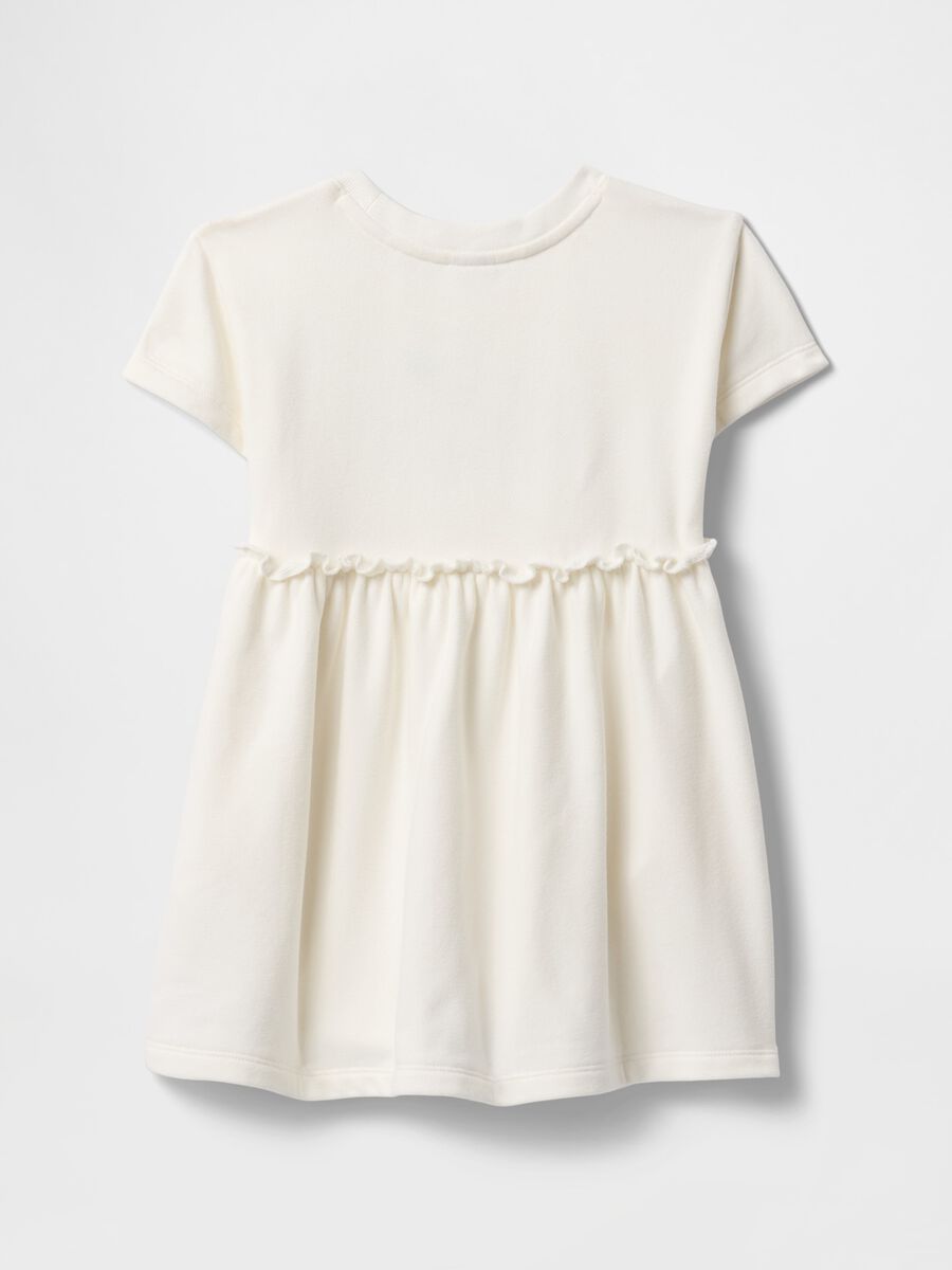 Short-sleeved white cotton dress for girls Baby Girl_1