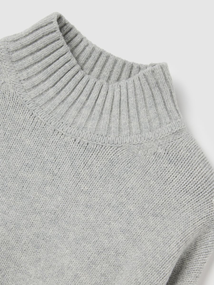 Pullover grigio in misto cotone Bimba_2