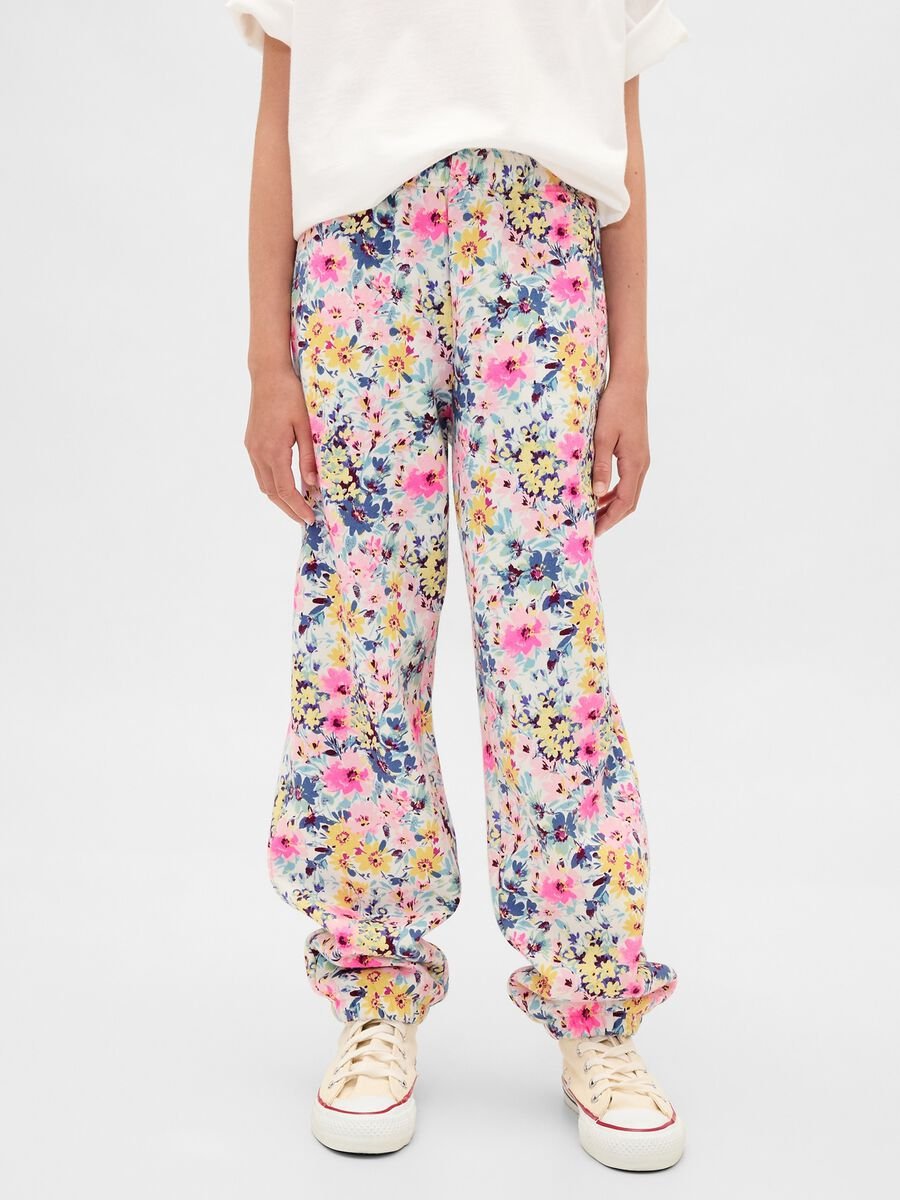 Multicolour cotton trousers for girls Girl_1