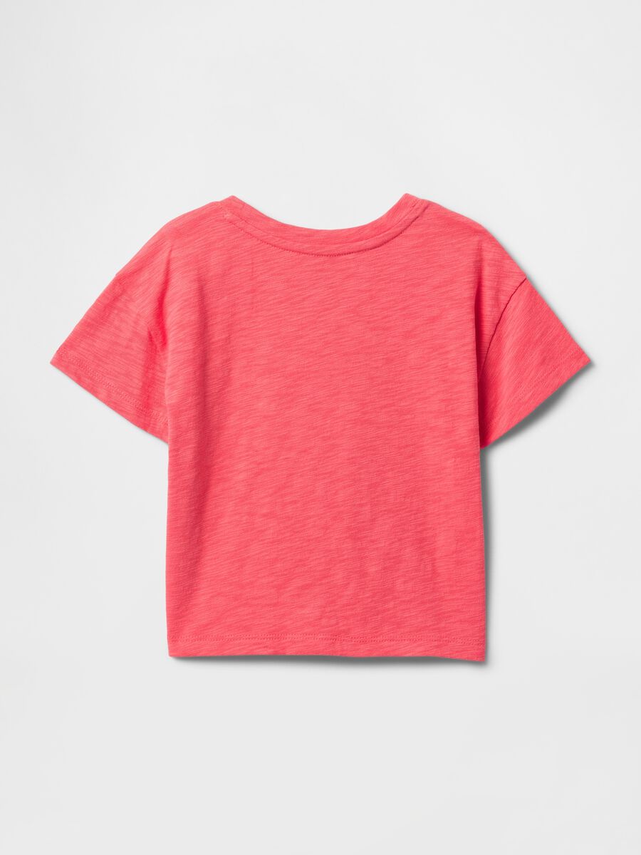T-shirt rosa a maniche corte con logo GAP Bimba_1