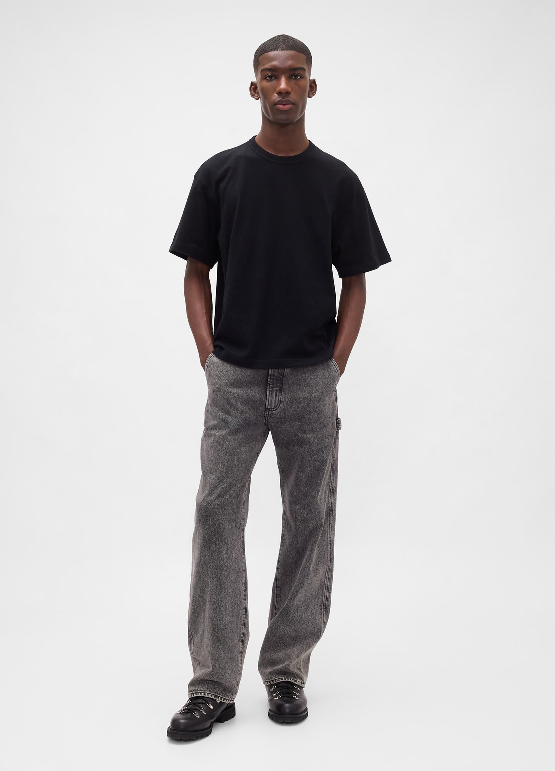 Jeans grigi in puro cotone