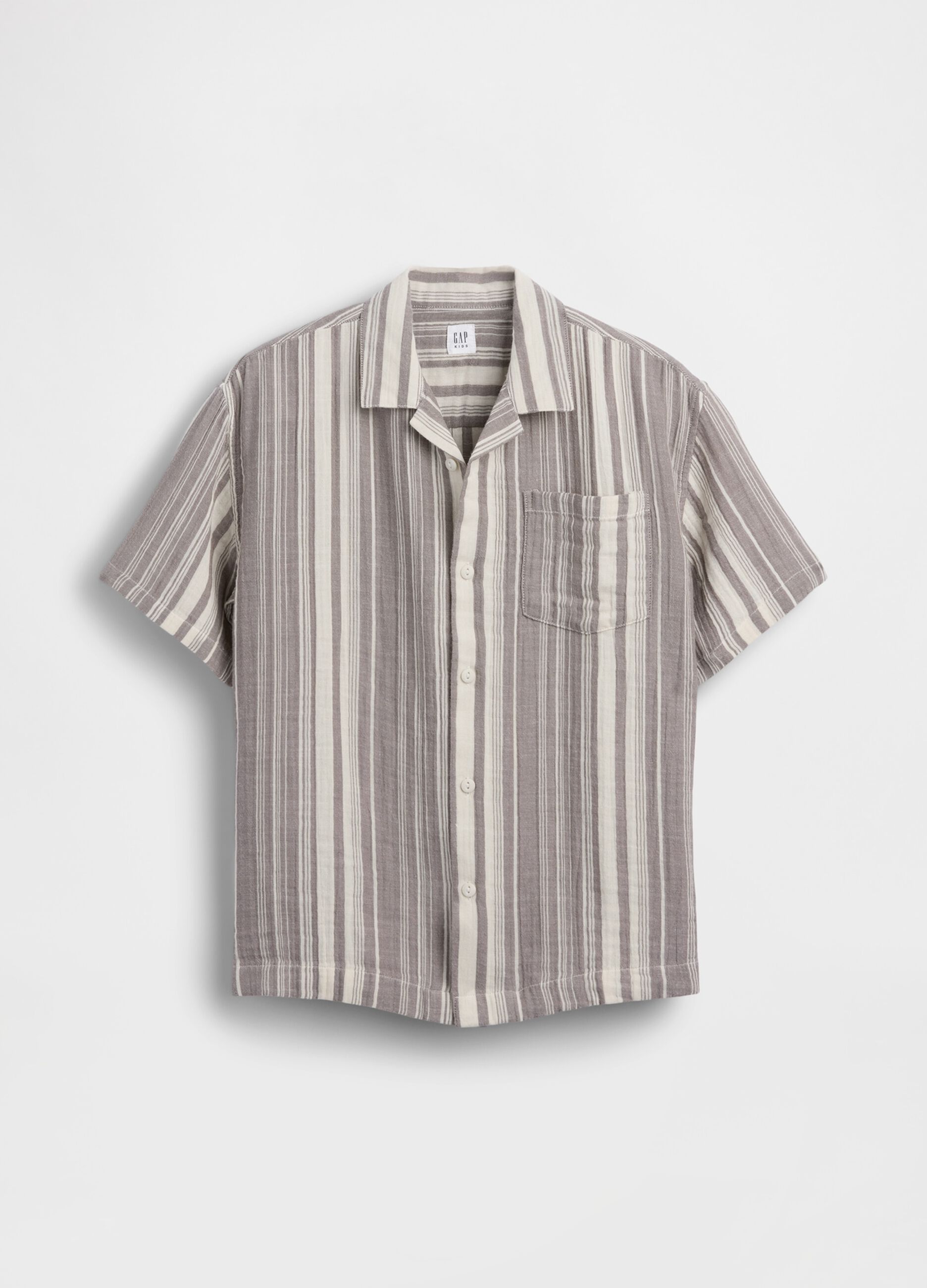 Camicia a righe in puro cotone