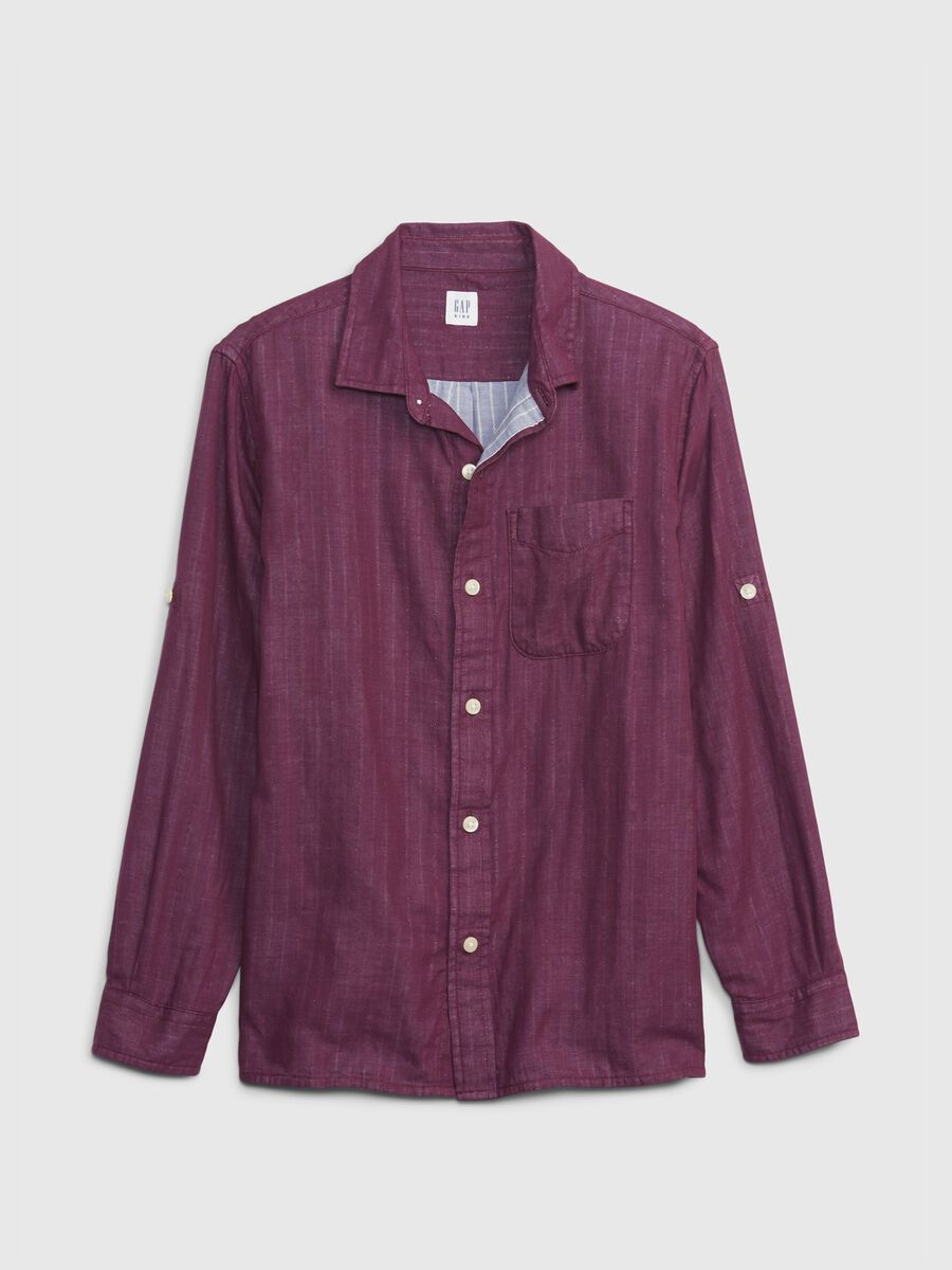 Check shirt with roll-up sleeves Boy_2