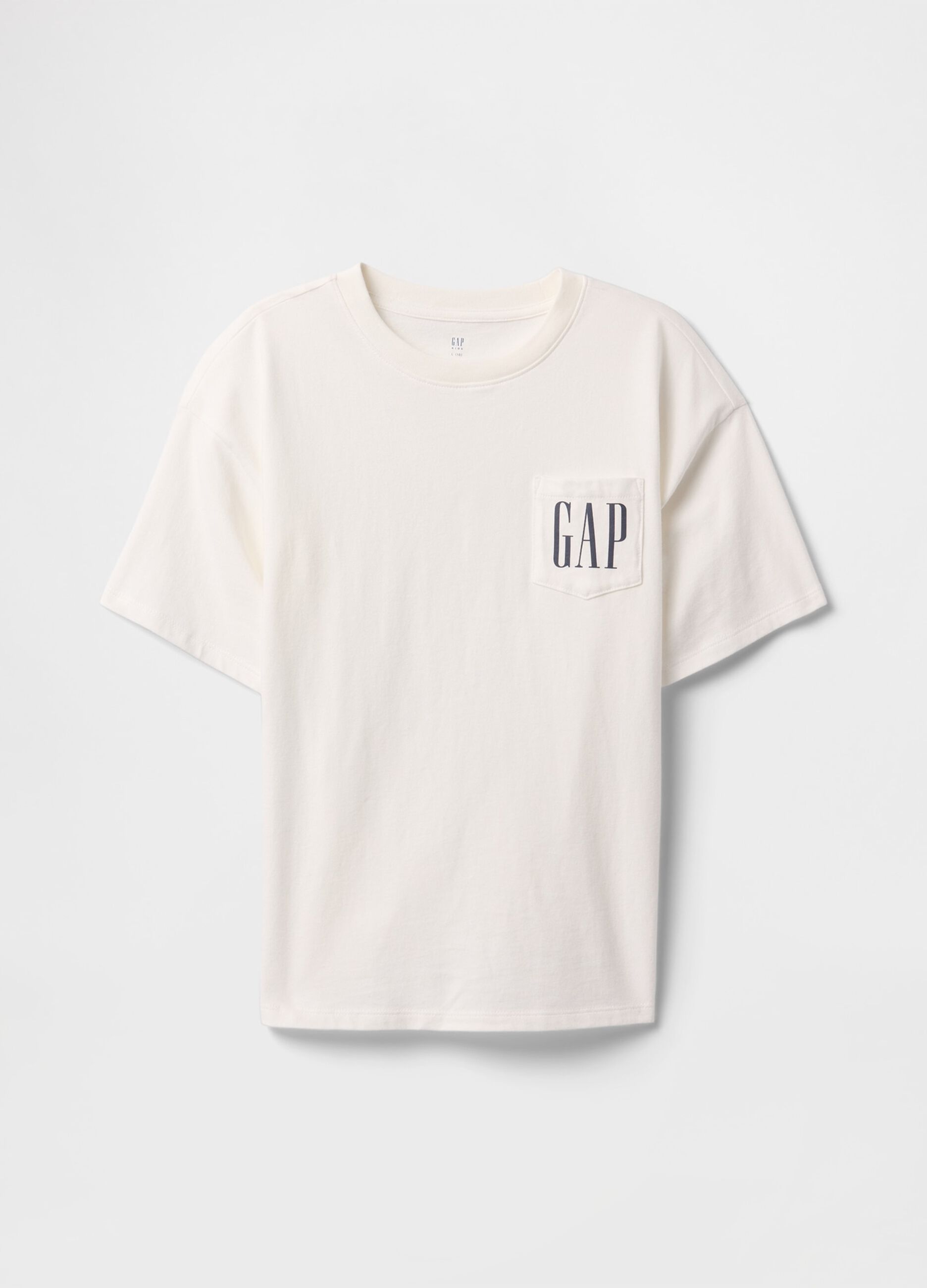 T-shirt bianca in puro cotone GAP Kids_2