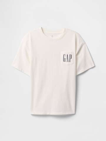 T-shirt bianca in puro cotone GAP Kids_2