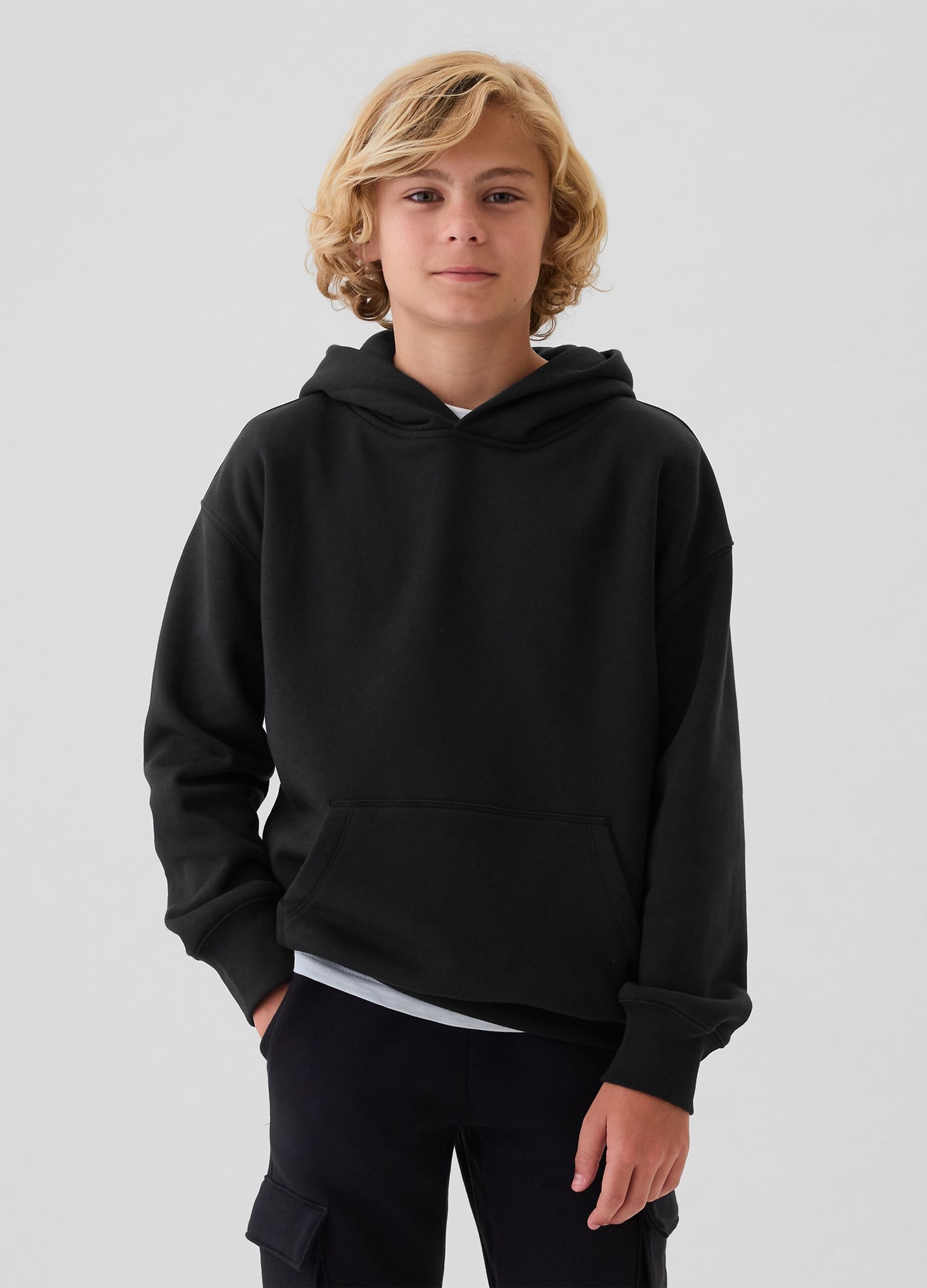 Solid colour hoodie_1