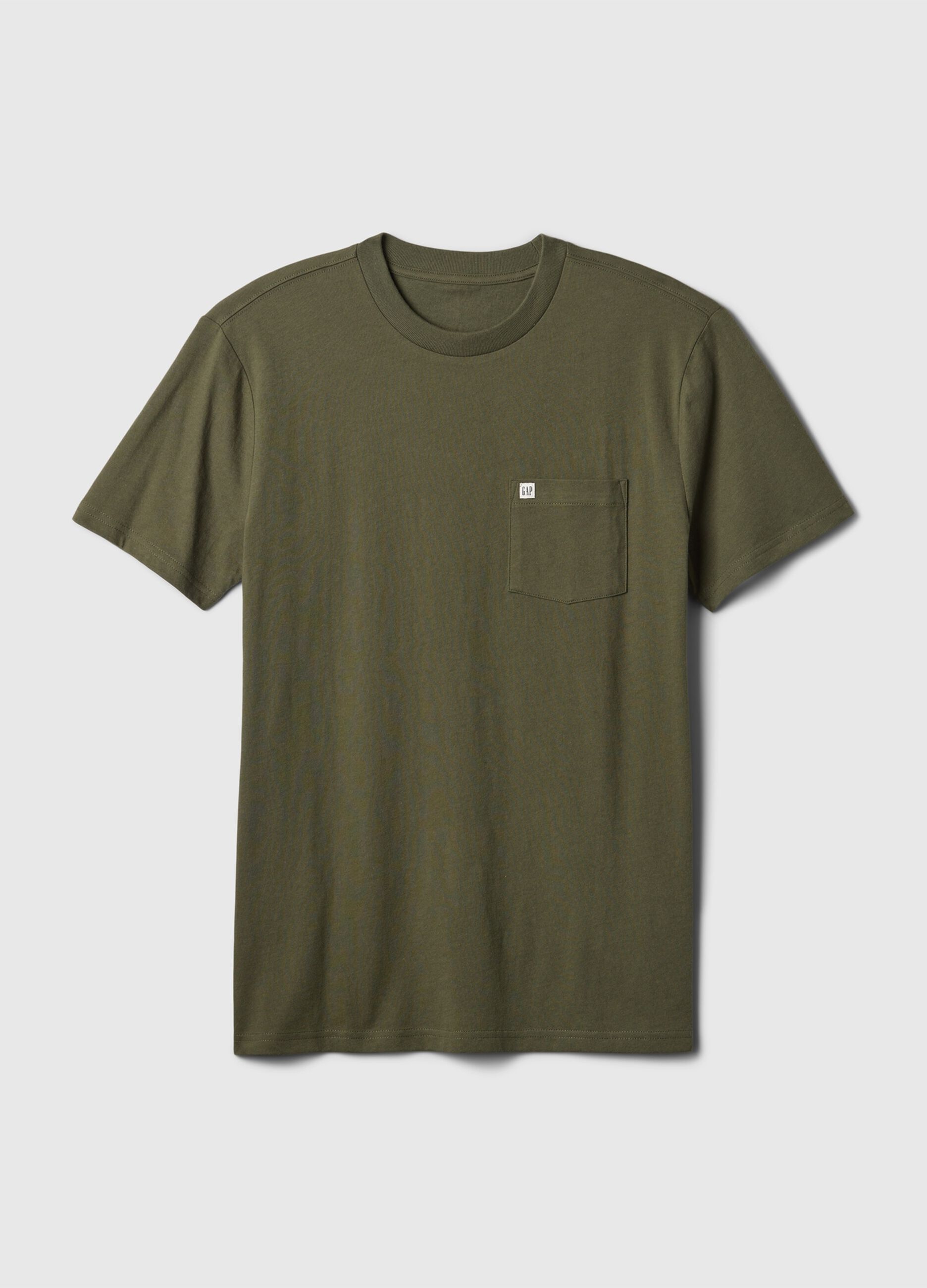 T-shirt in cotone con tasca_4