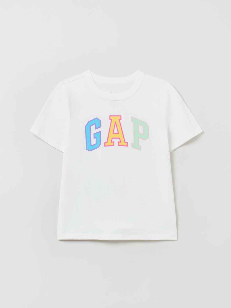 Cotton T-shirt with logo print Boy_0