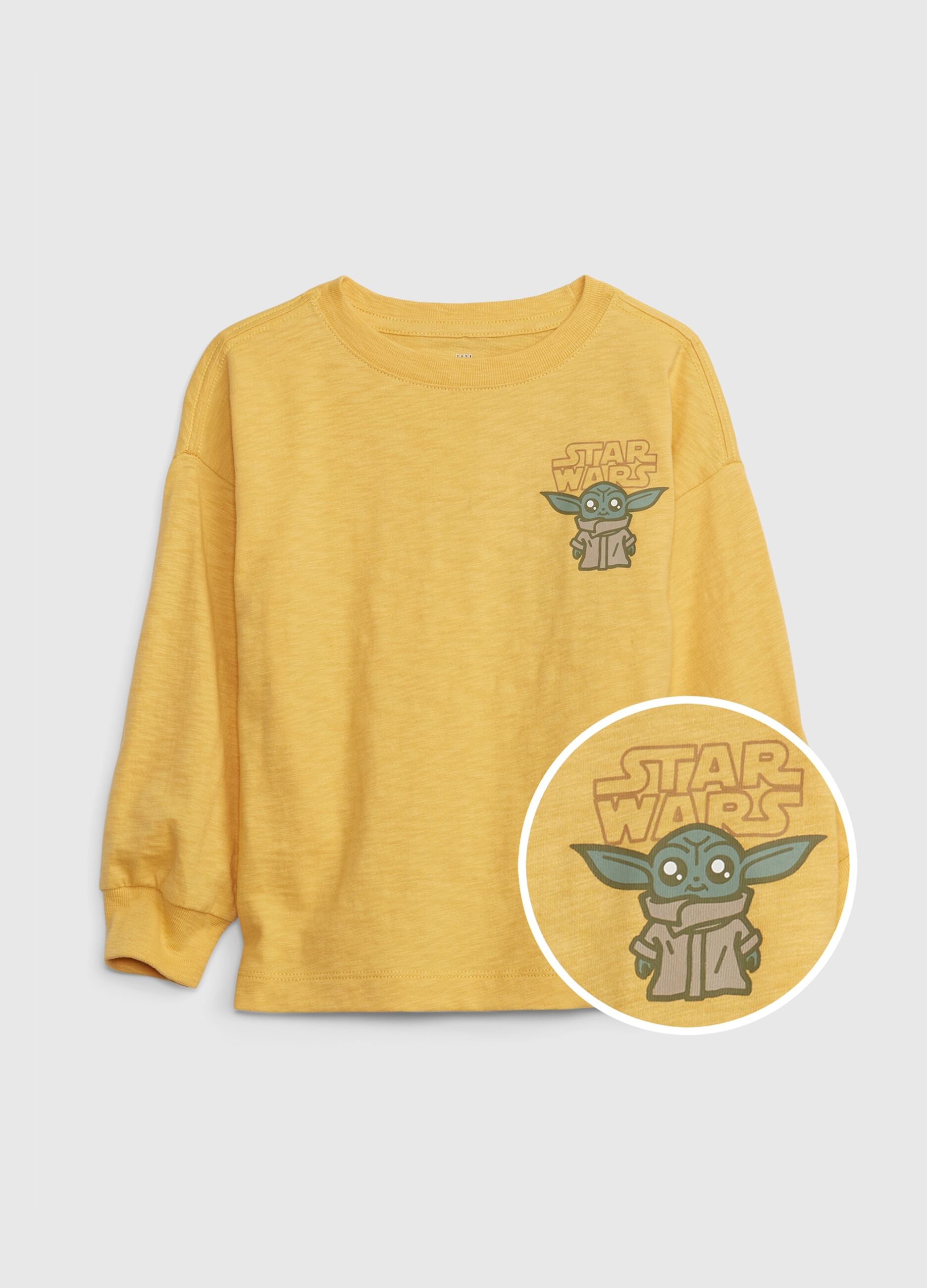 Star Wars print long-sleeved T-shirt