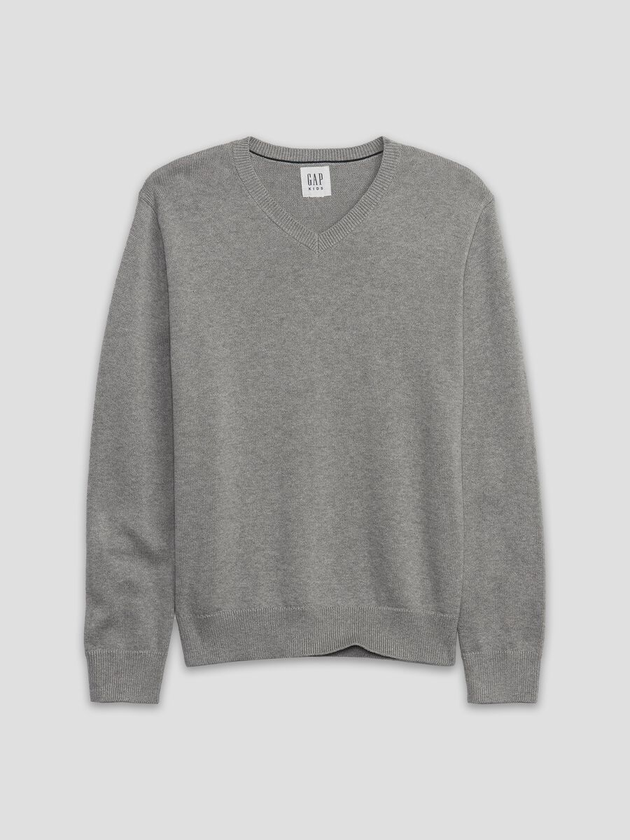 V-neck cotton pullover Boy_0