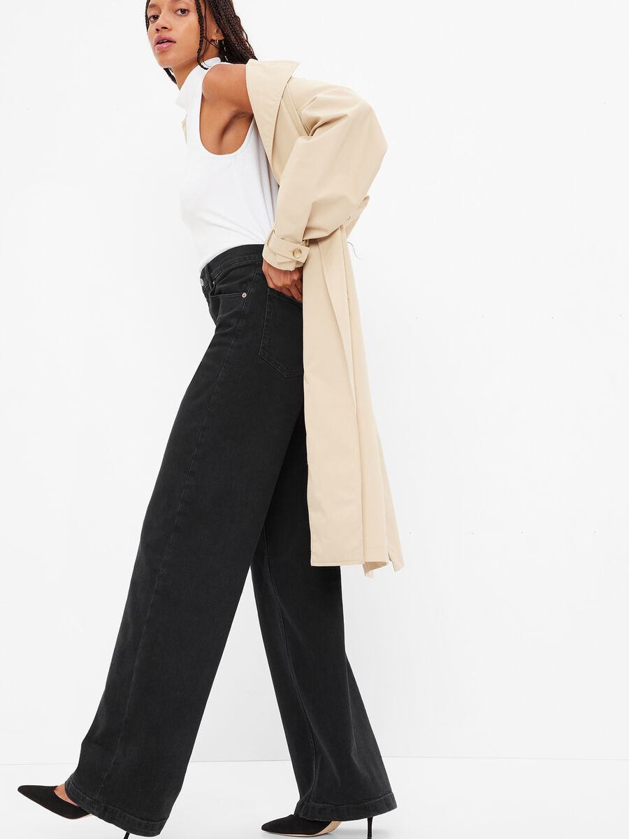 Jeans wide leg a vita alta Donna_2