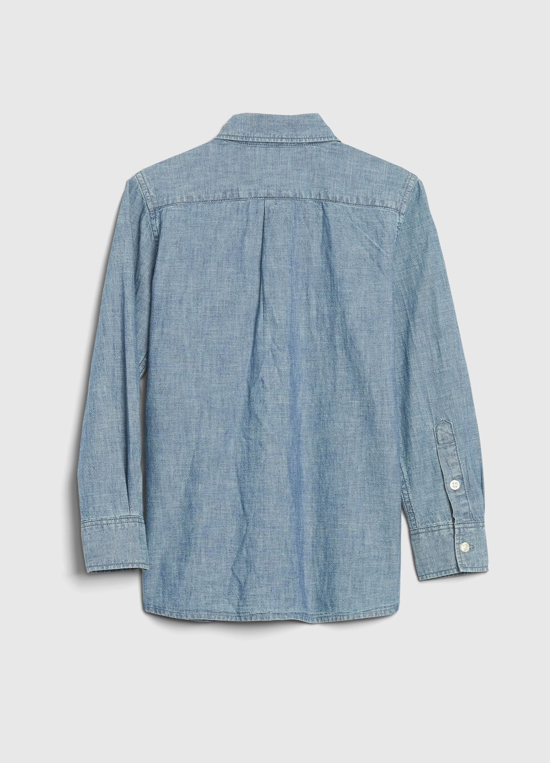 Cotton chambray shirt_1