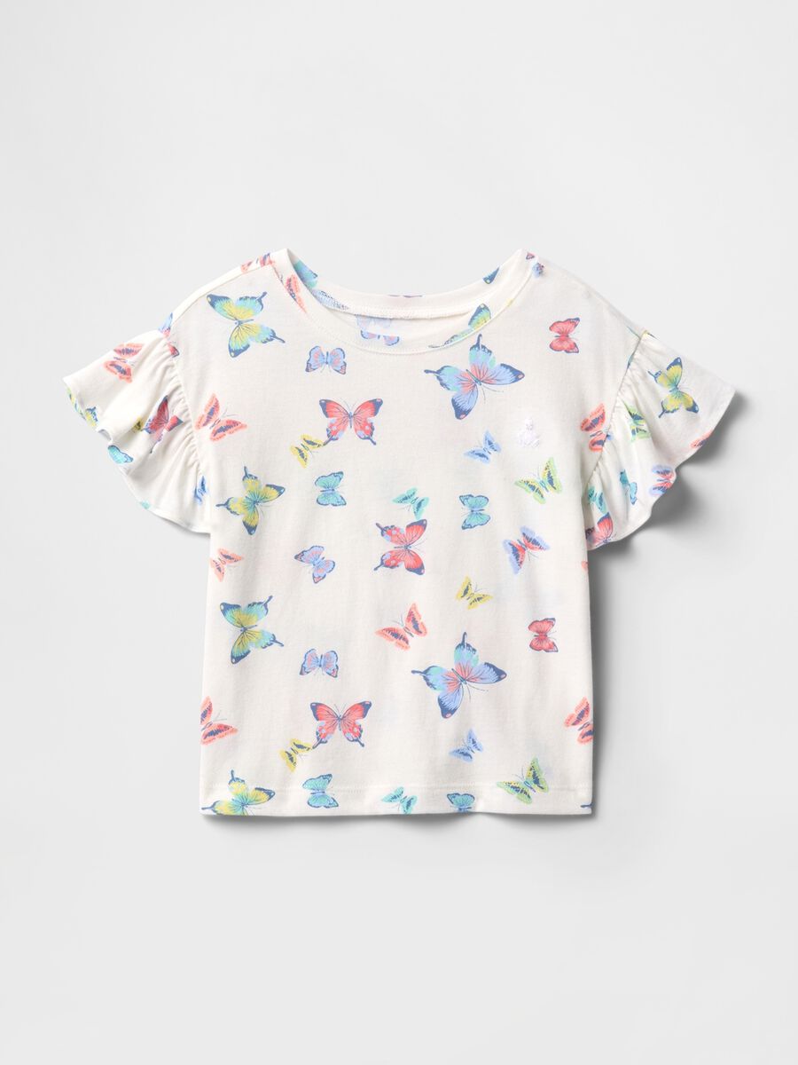 Girls' Butterfly Cotton T-shirt Baby Girl_0
