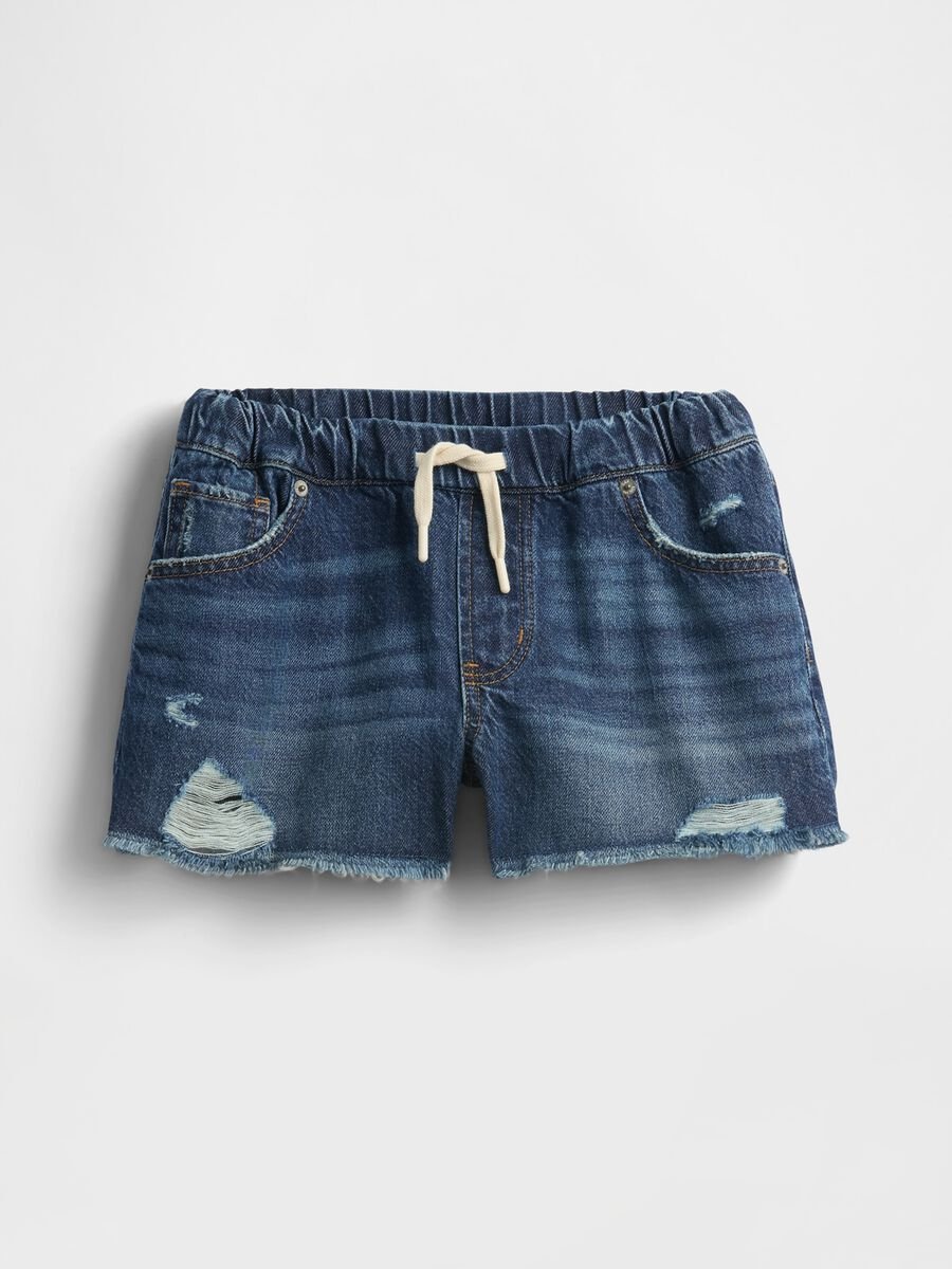 Shorts in denim Bambina_3