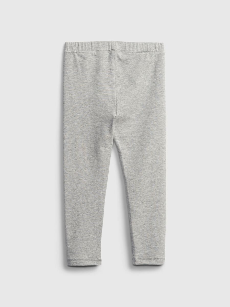 Leggings in cotone stretch melange Bimba_1