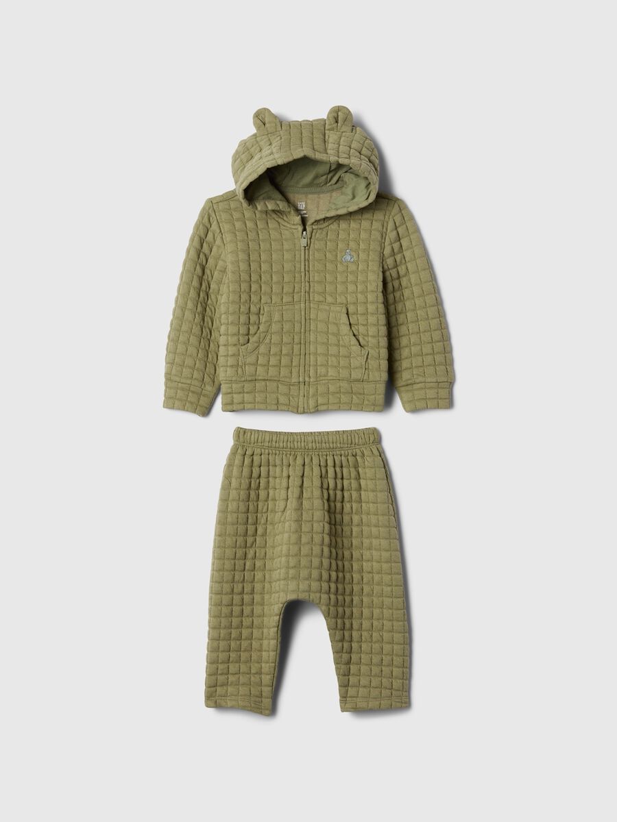 Set top e pantaloni in felpa trapuntata Neonato_0