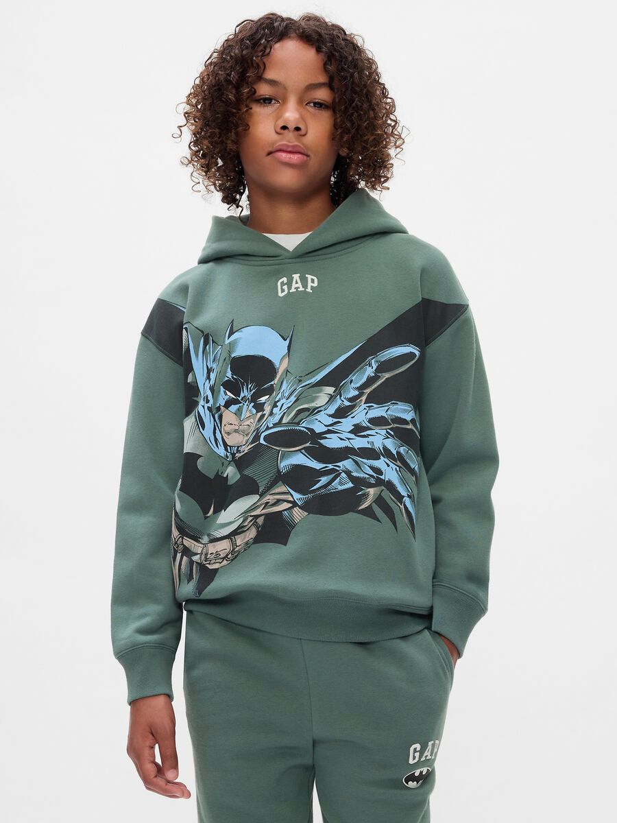 Felpa con cappuccio stampa Batman Bambino_0