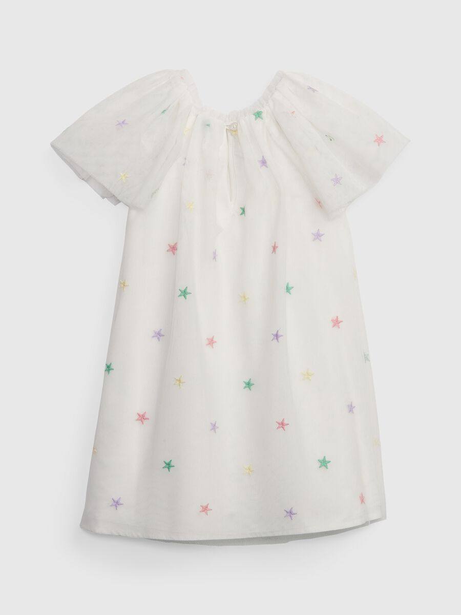 Tulle dress with embroidered stars Toddler Girl_1
