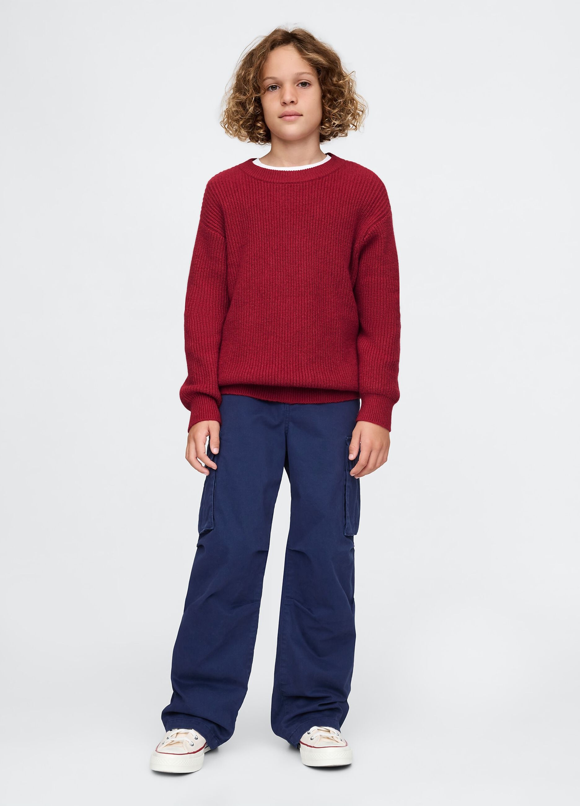 Pullover with ribbed design_1