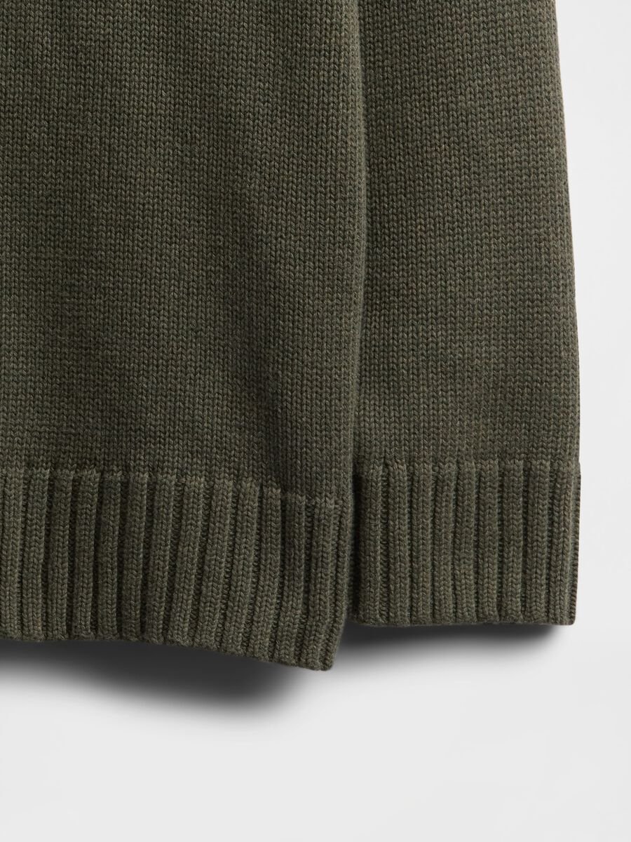 Maglione verde in cotone Donna_4