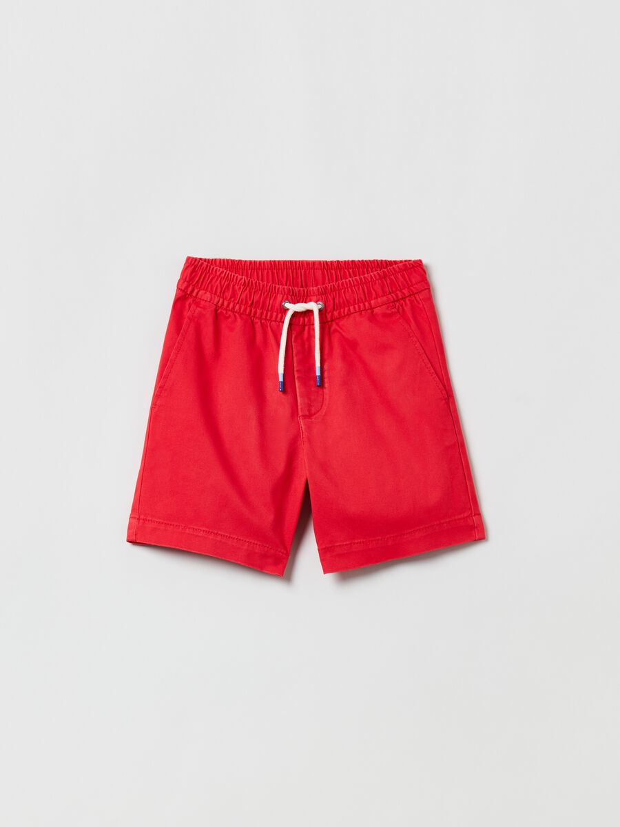 Shorts in tela con coulisse Bambino_0