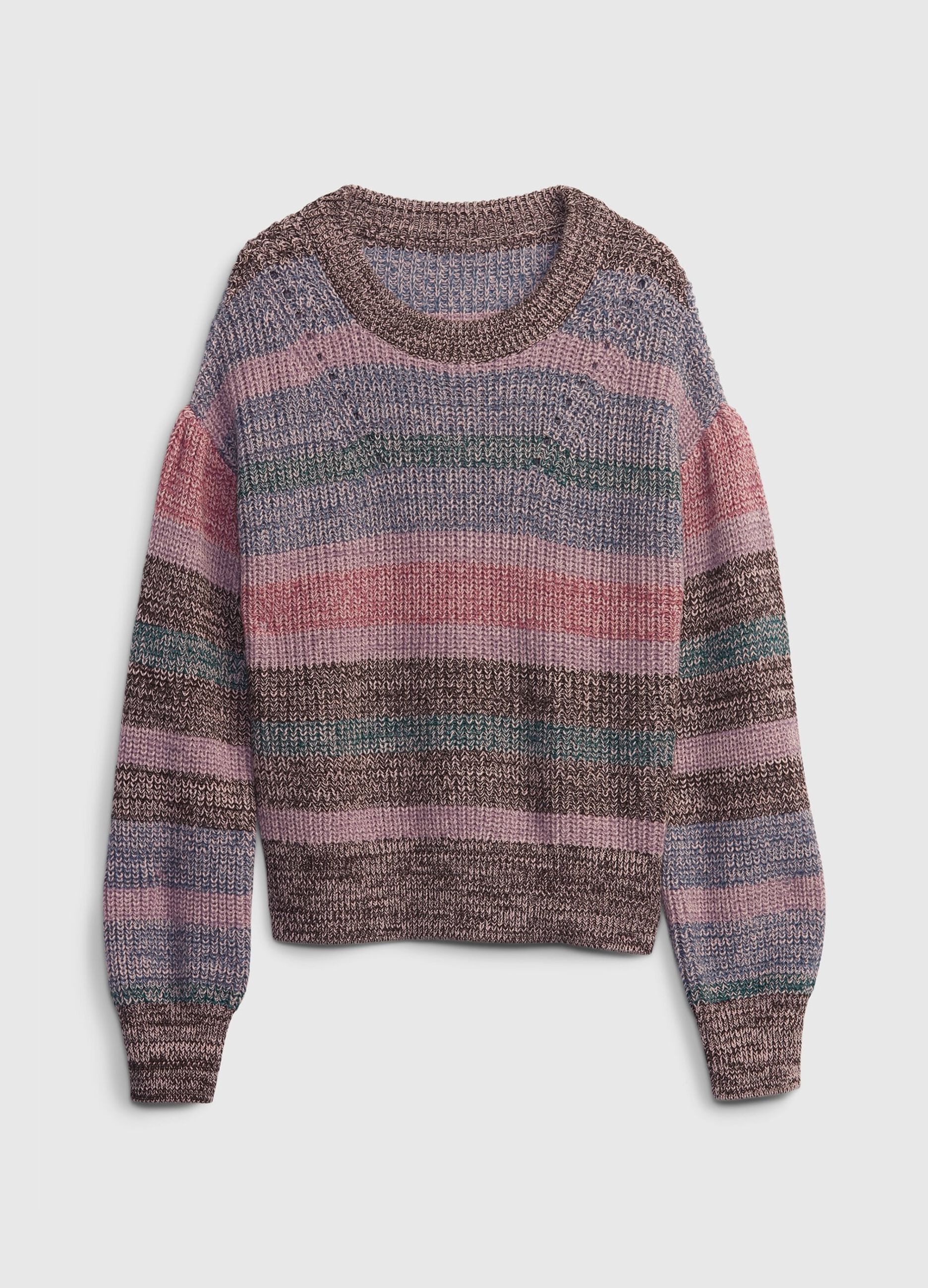 Pullover oversize tricot a righe