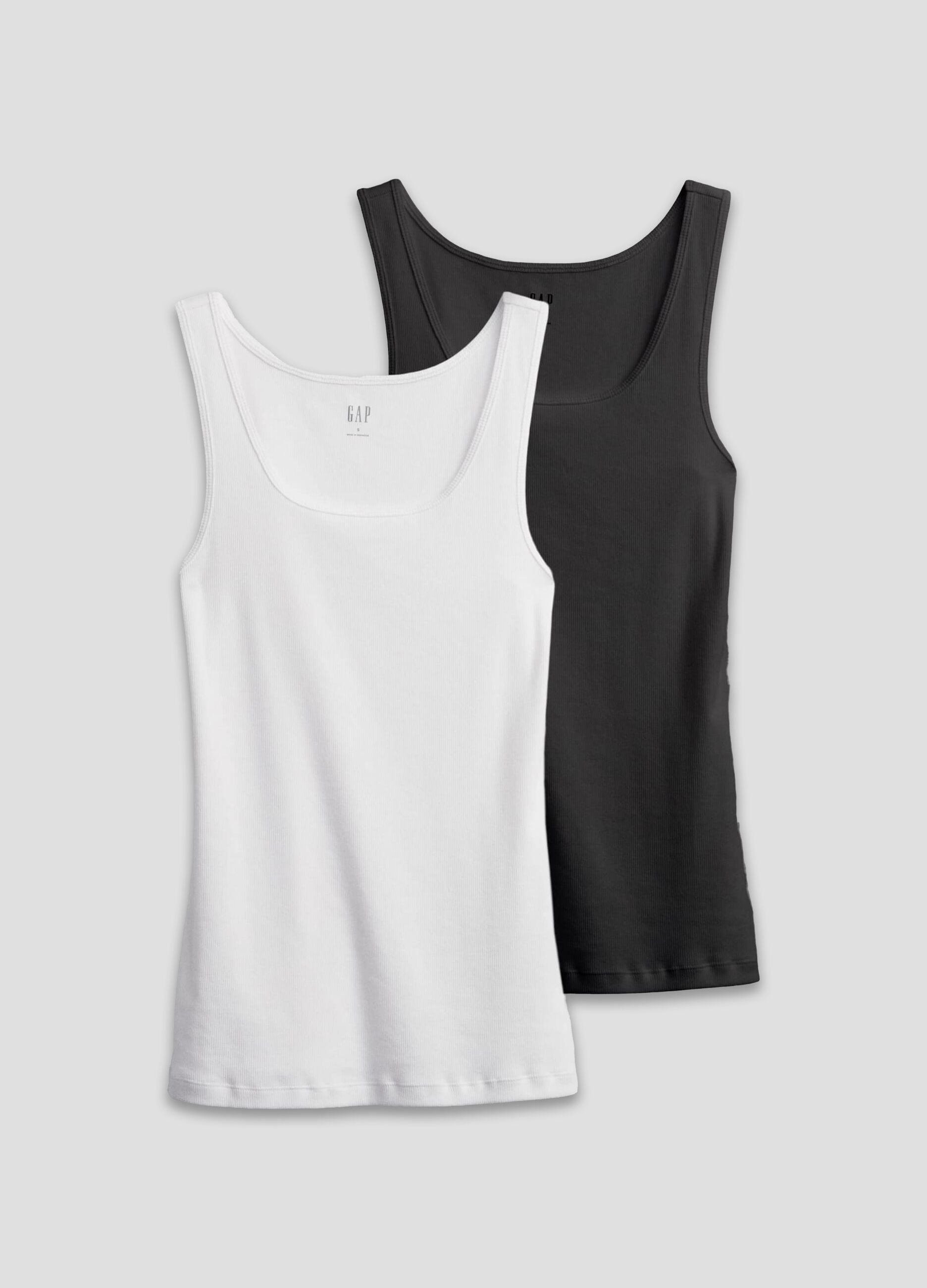 Bipack tank top a costine sottili