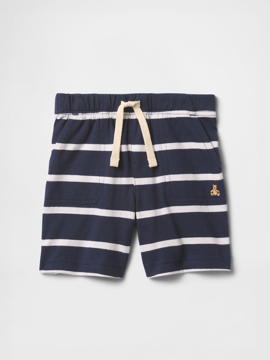 Pantaloncini a righe blu e bianche da bambino Baby Boy_0