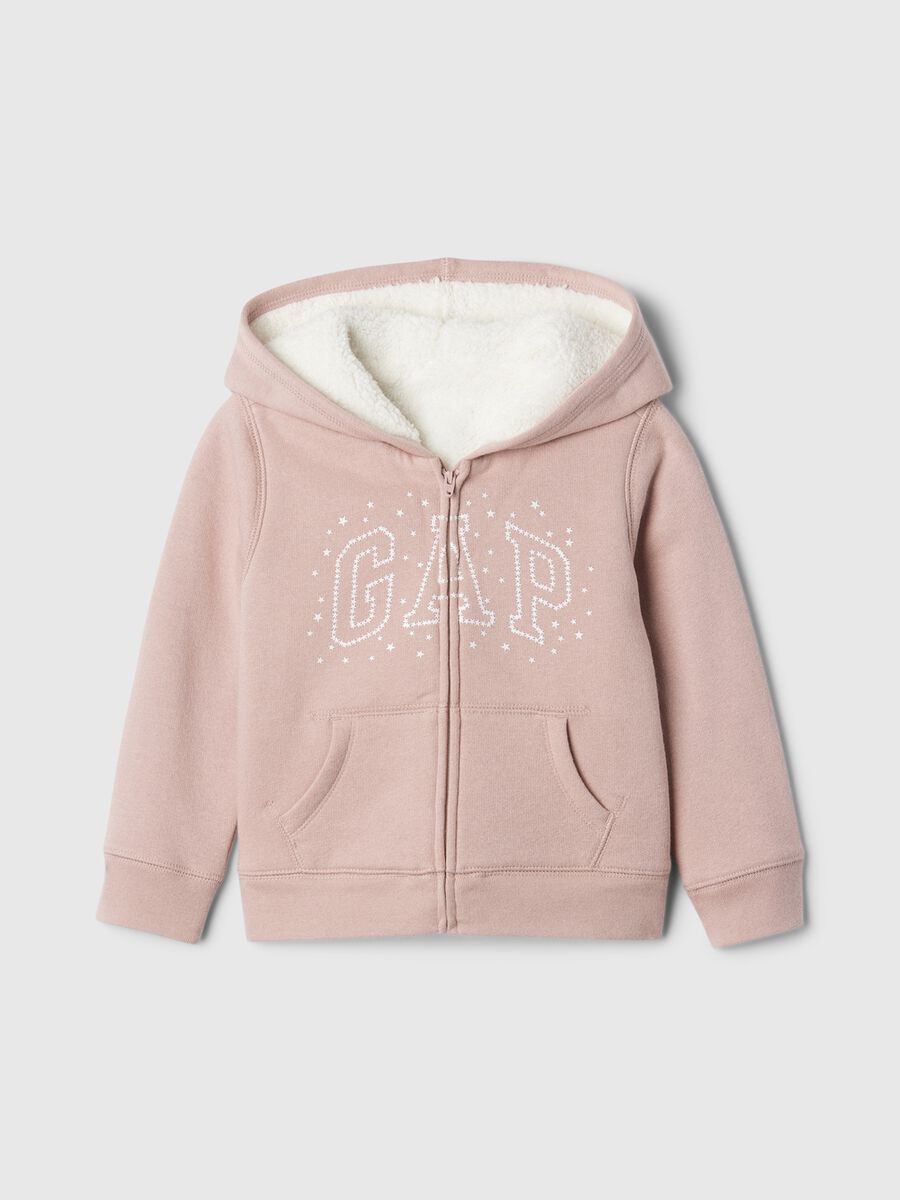 Full-zip con cappuccio interno in sherpa  Bimba_0