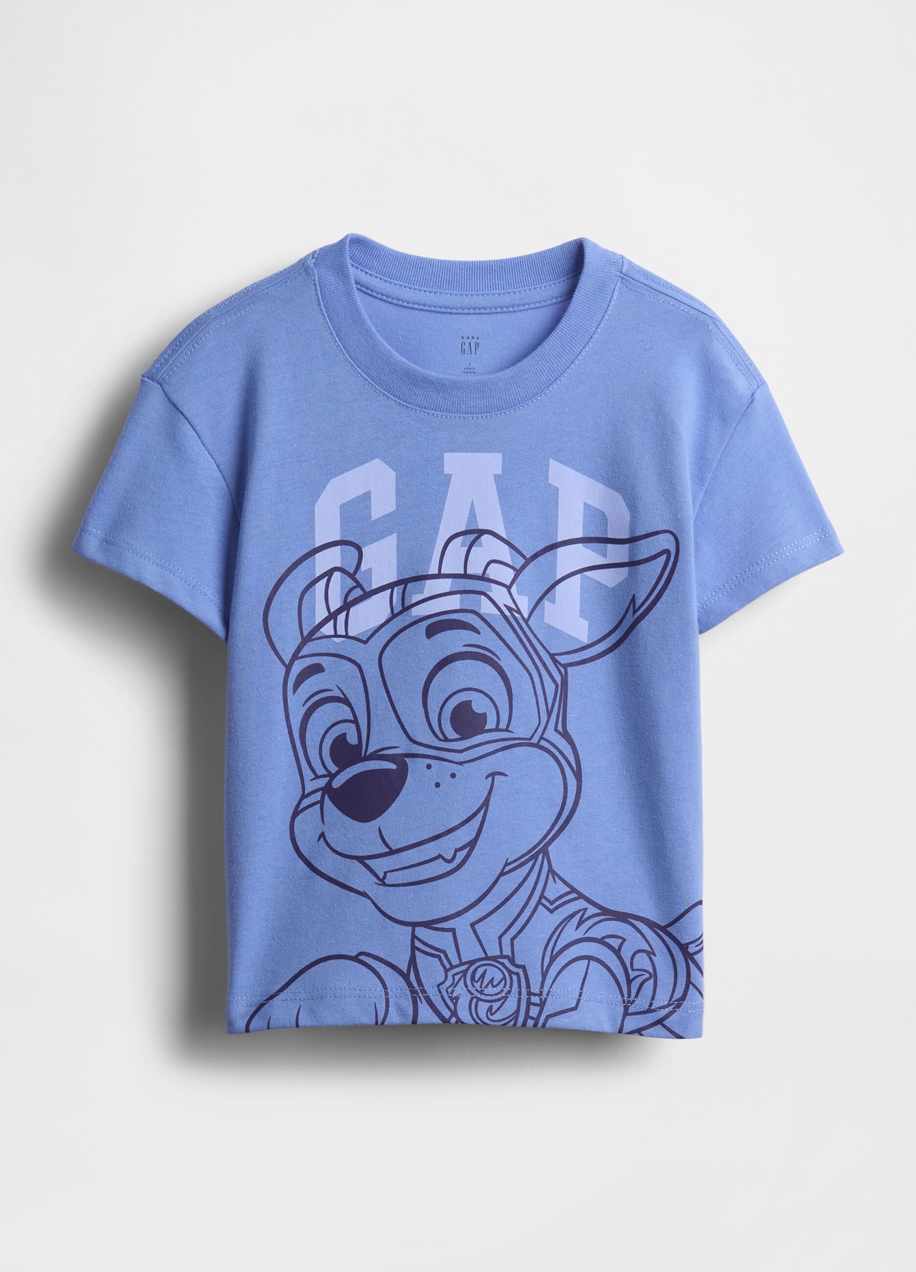 T-shirt blu con stampa personaggio GAP
