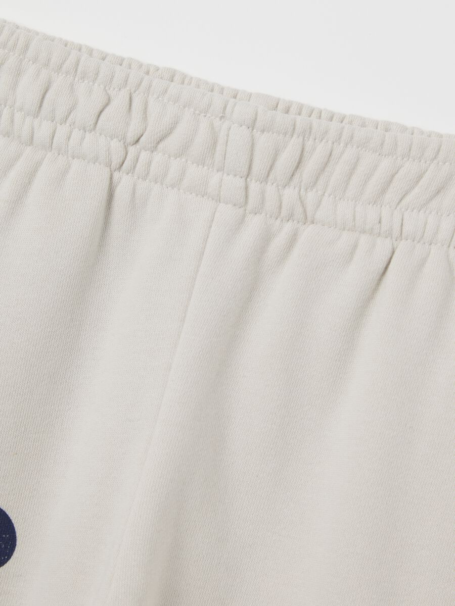 Beige Mickey Print Jogger Trousers Gap Kids Baby Boy_2