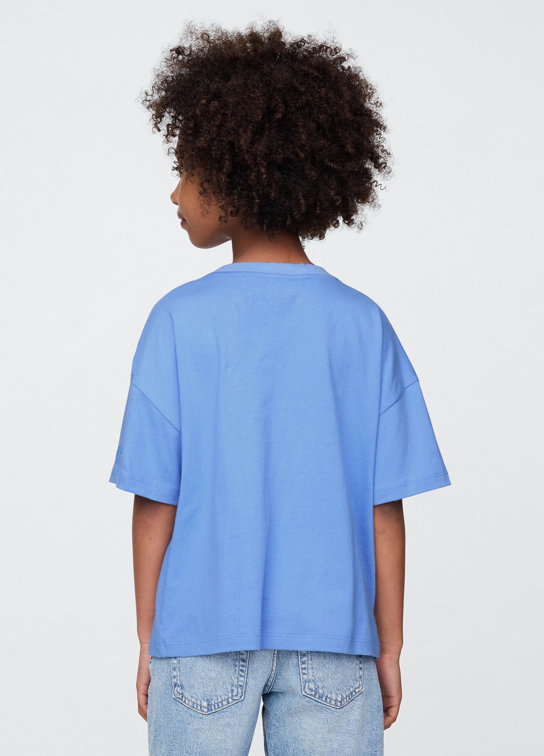 T-shirt a maniche corte blu GAP Kids_1