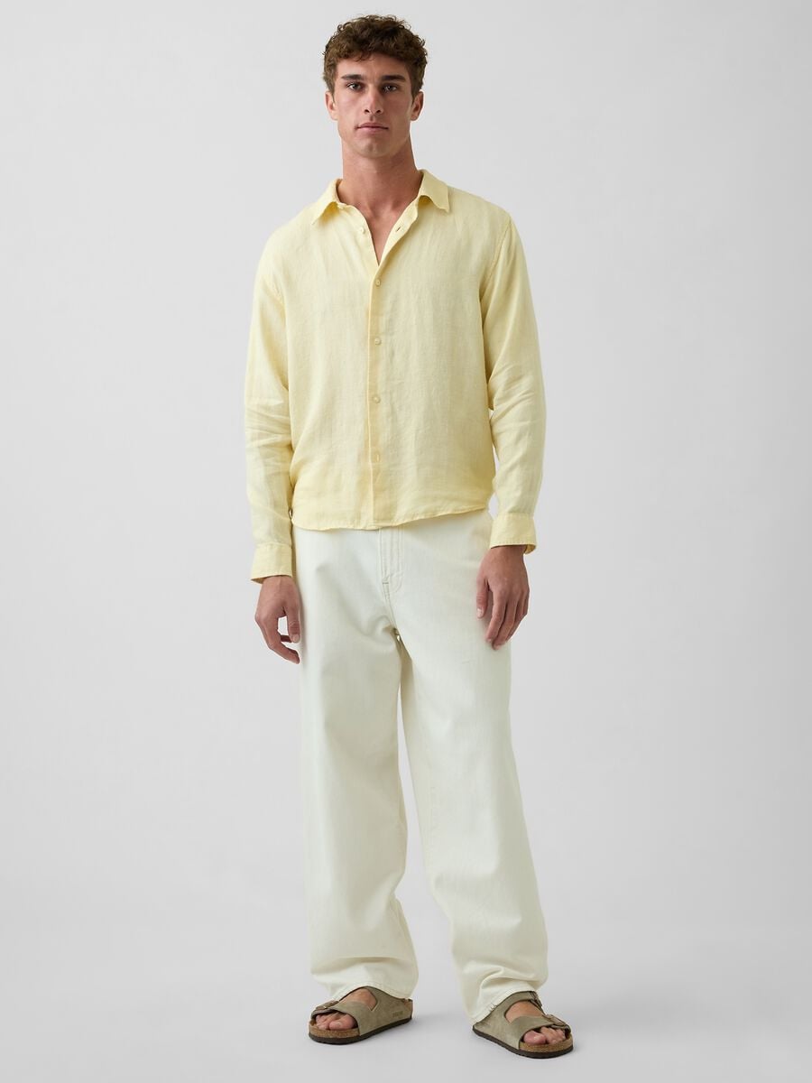 Camicia in puro lino Uomo_2