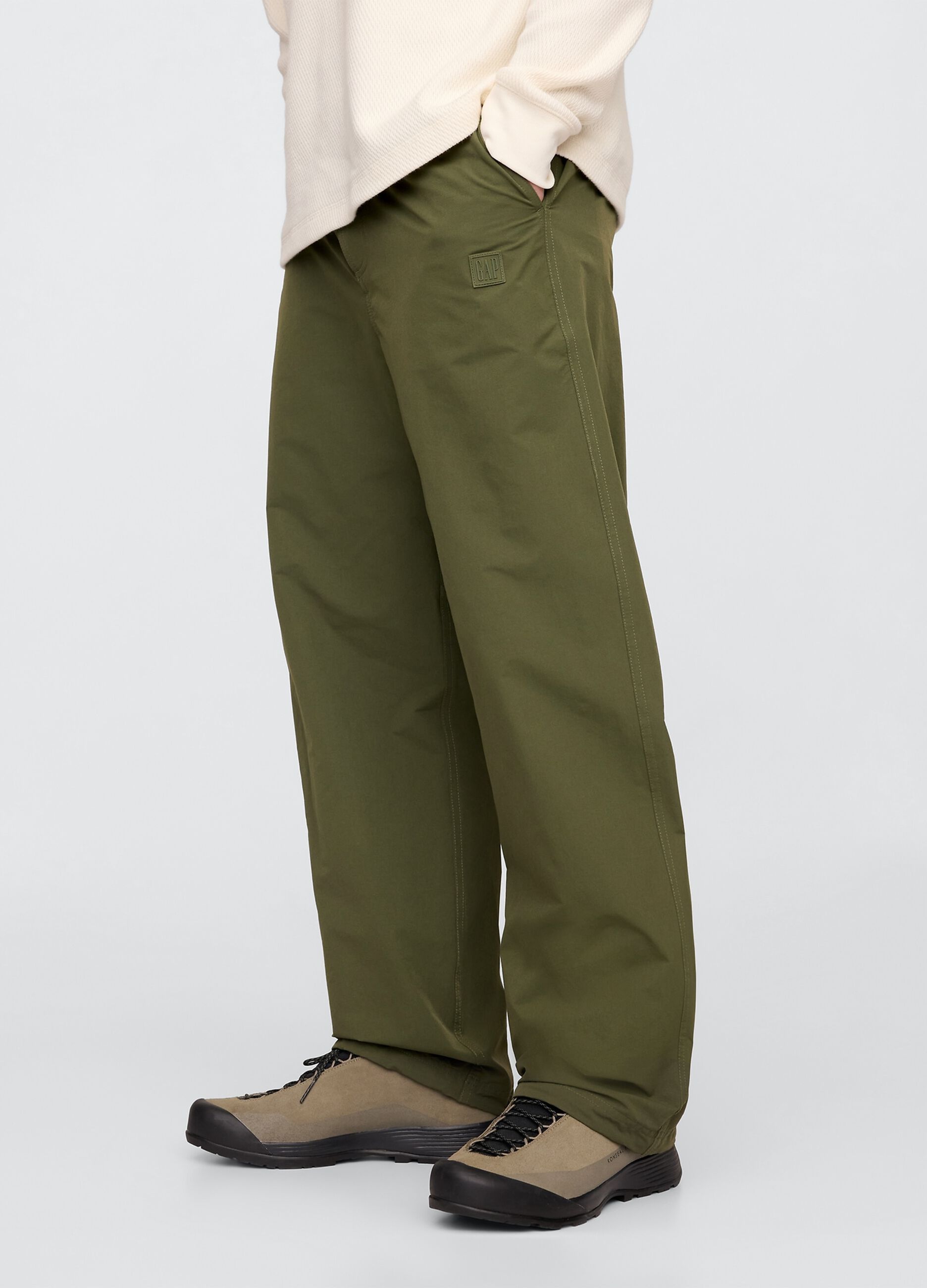 Pantaloni regular verdi Gap_3