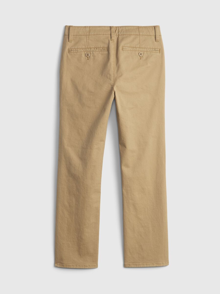 Pantaloni chino in cotone stretch Bambino_5