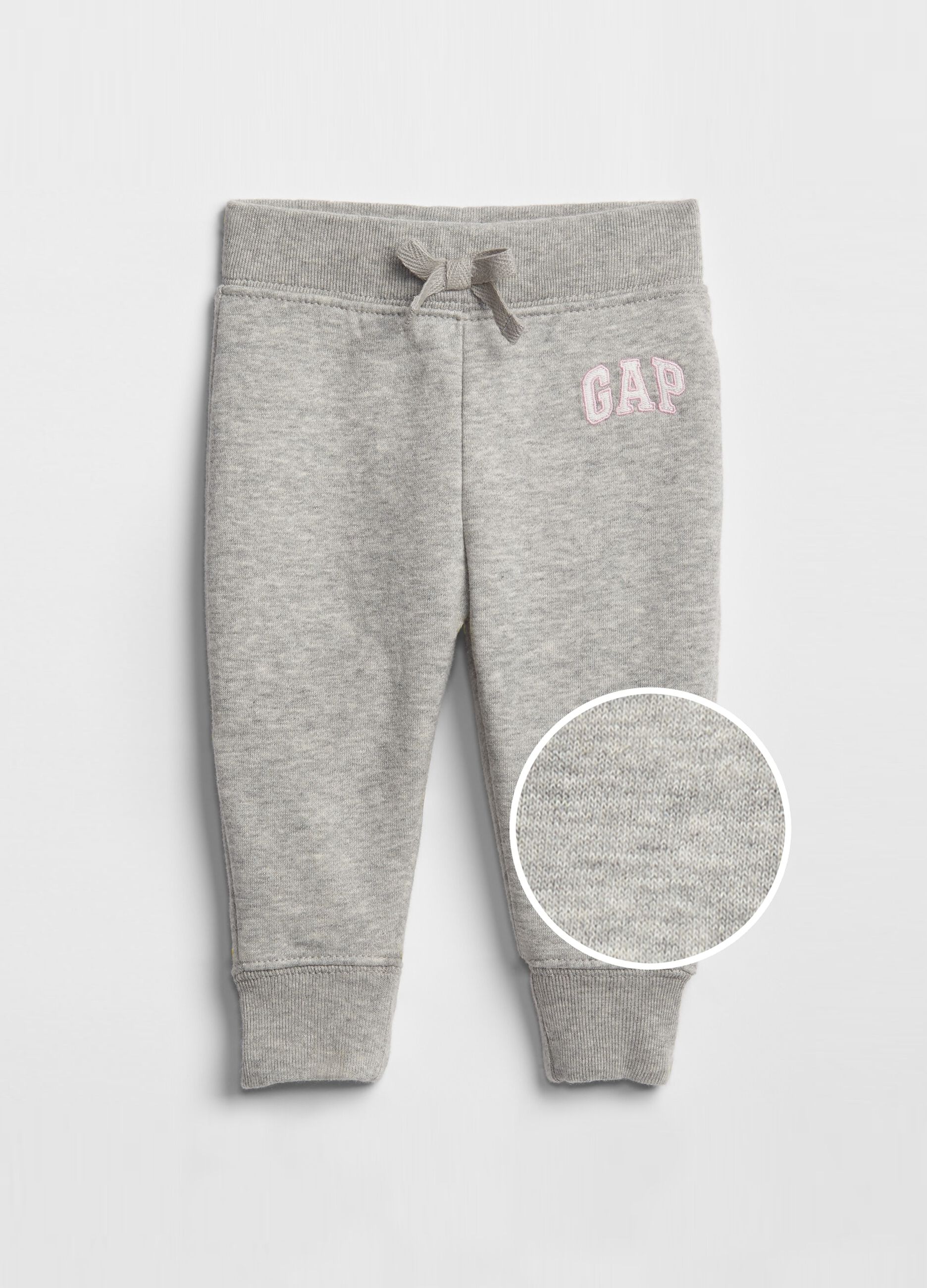Joggers with hood and logo patch