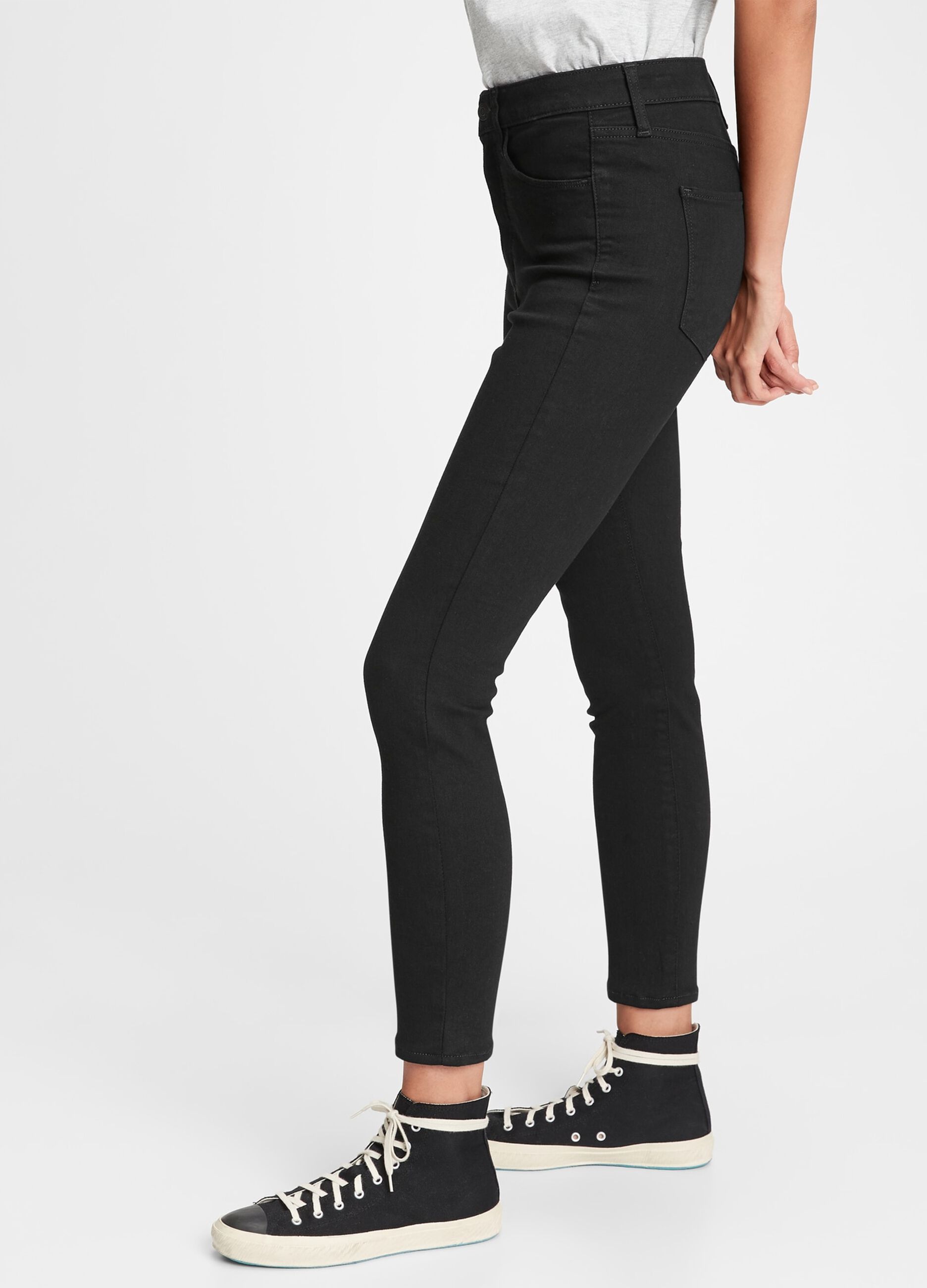 Stretch jeggings with high waist_1